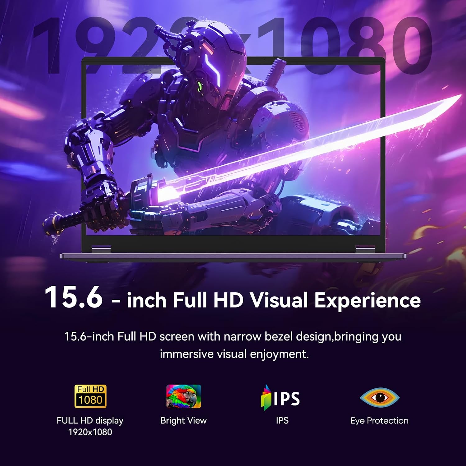 LAPTOP 2 EN 1 TYLVX 15.6' FHD TOUCHSCREEN INTEL CORE M3-8100Y 16GB RAM 512GB SSD DEEP PURPLE - 3