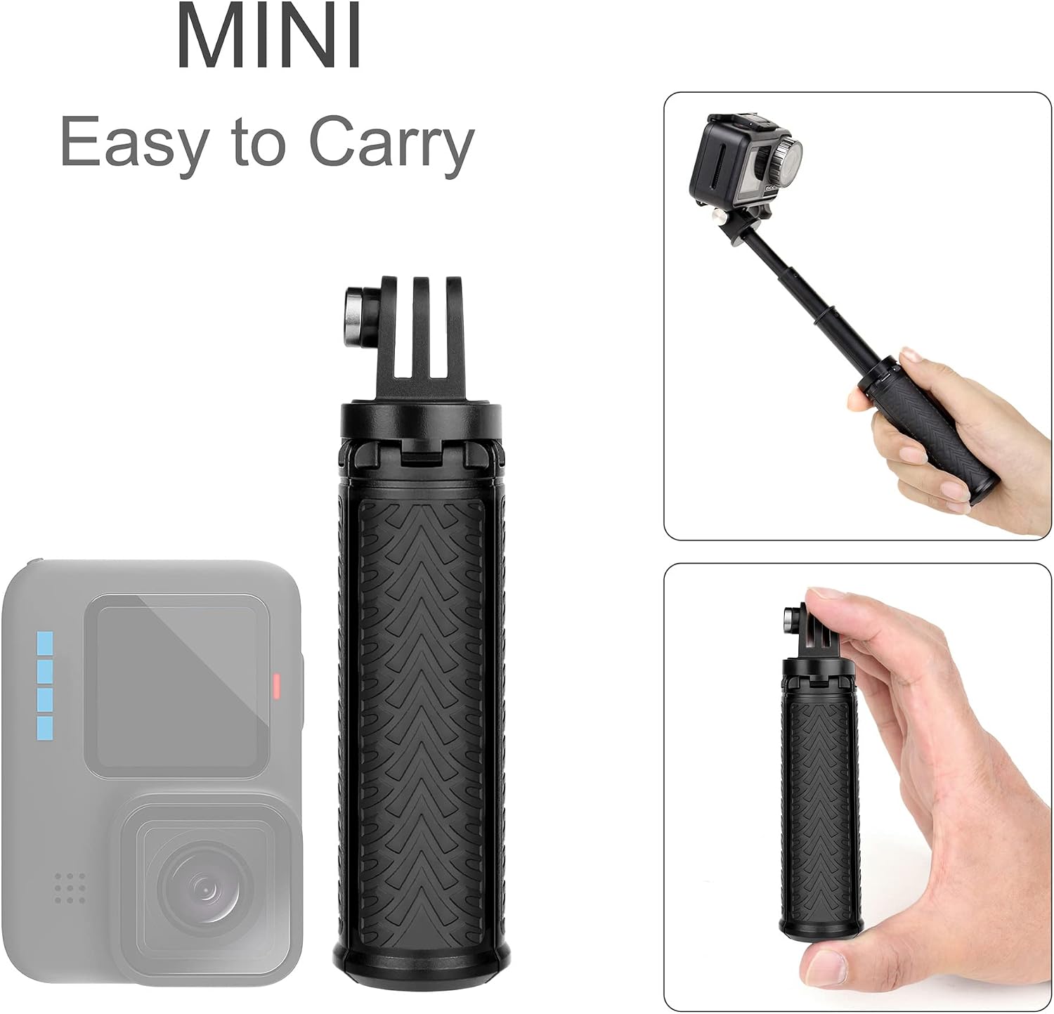 TRÍPODE MINI HAND GRIP SELFIE STICK GEPULY PARA GOPRO Y TELÉFONOS - 3
