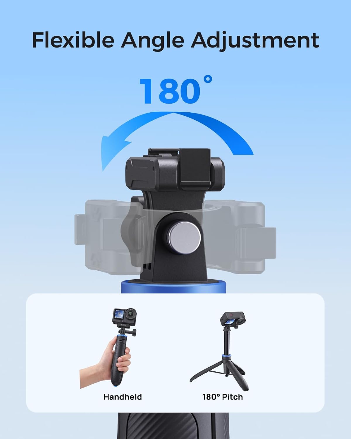 TRÍPODE PARA CÁMARA TELESIN MINI SELFIE STICK CON APERTURA AUTOMÁTICA 0.1S - 3