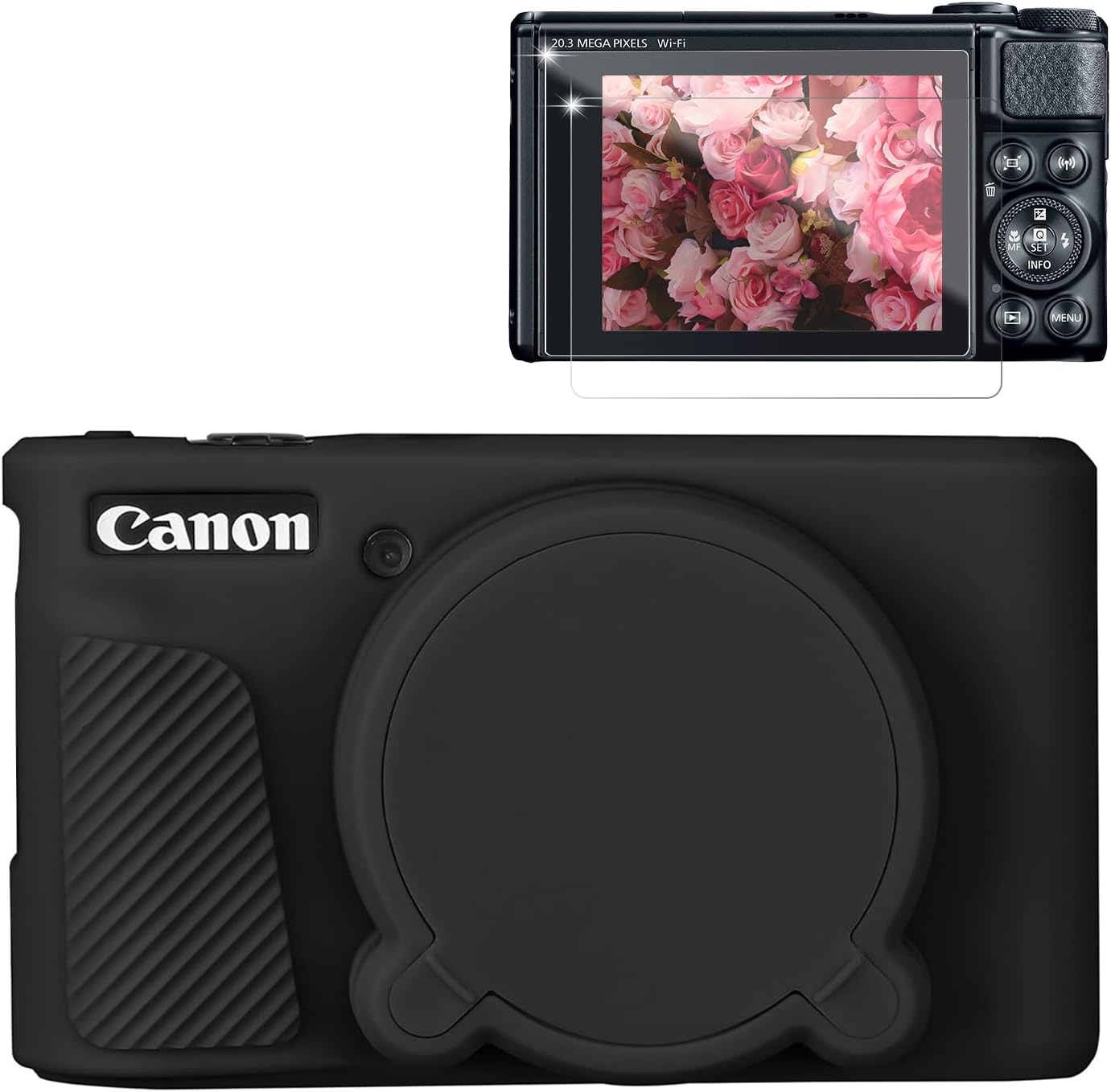 CARCASA PARA CÁMARA CANON POWERSHOT SX740 HS SX730 HS NEGRA - 1