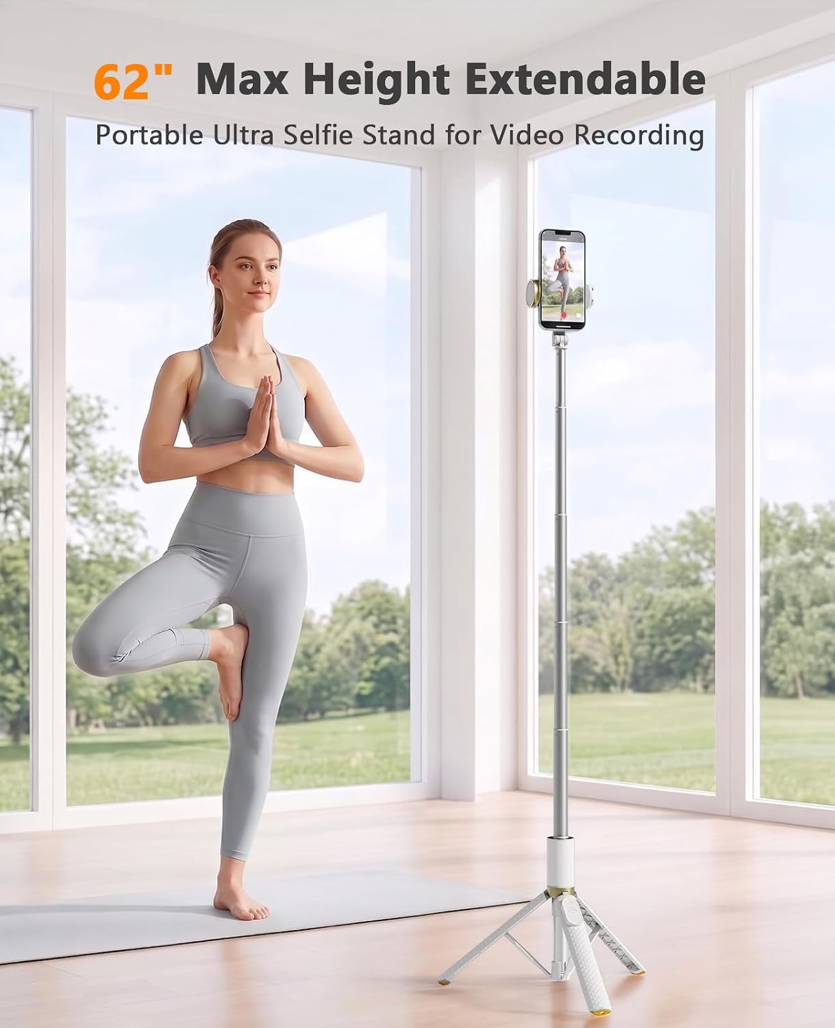 TRÍPODE PARA TELÉFONO VIMOSE CON SELFIE STICK Y CONTROL REMOTO - 3