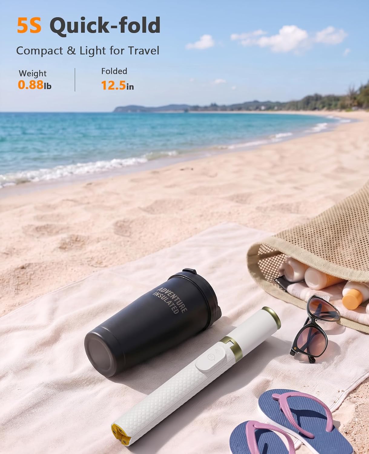 TRÍPODE PARA TELÉFONO VIMOSE CON SELFIE STICK Y CONTROL REMOTO - 5