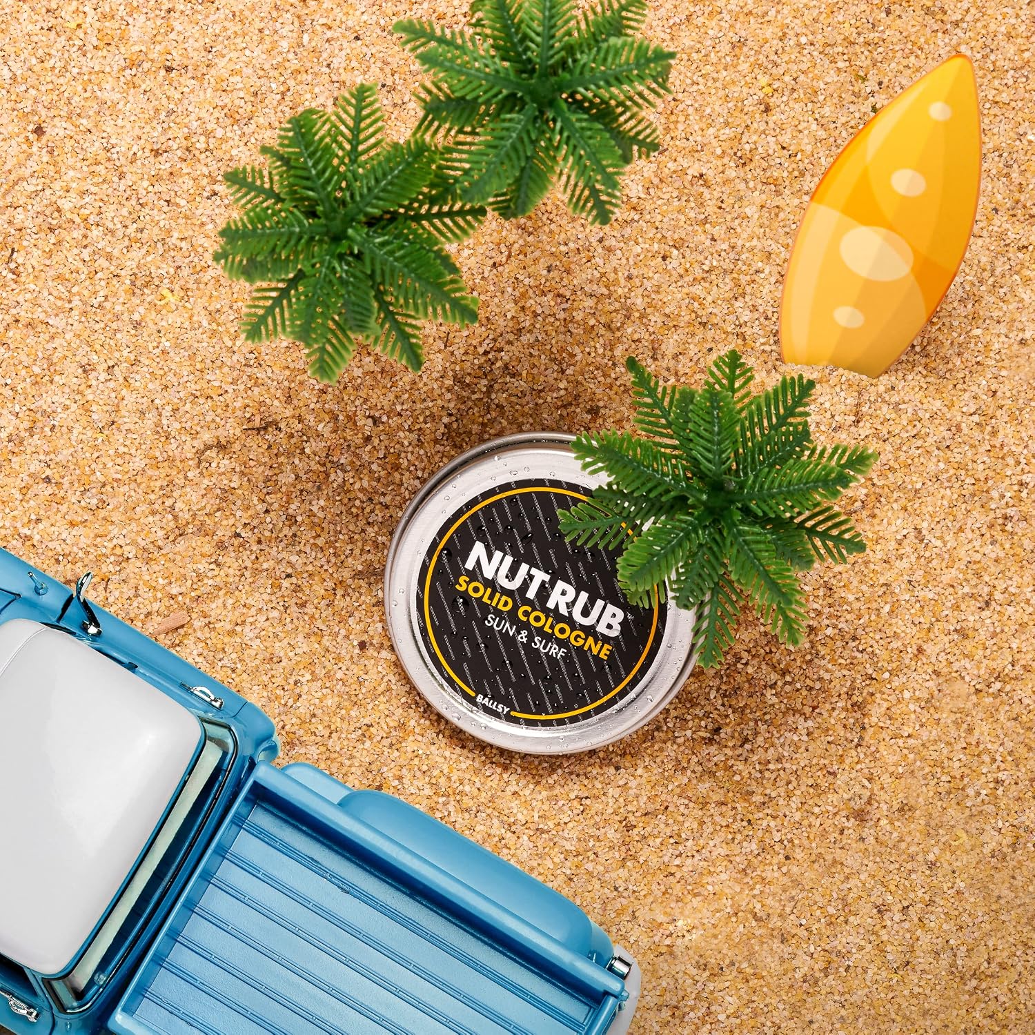 PERFUME SÓLIDO PARA HOMBRE BALLSY NUT RUB SUN Y SURF 0.85 OZ - 3
