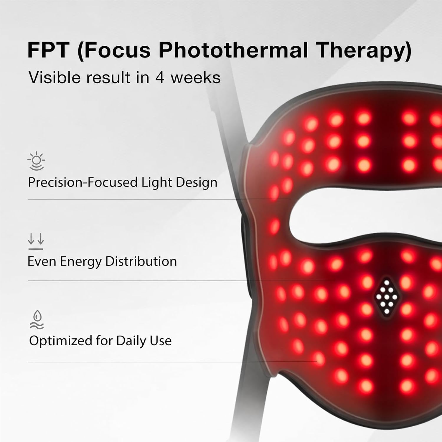 ALMOHADA TERAPÉUTICA JOVS RED LIGHT THERAPY MASK PARA ROSTRO - 5