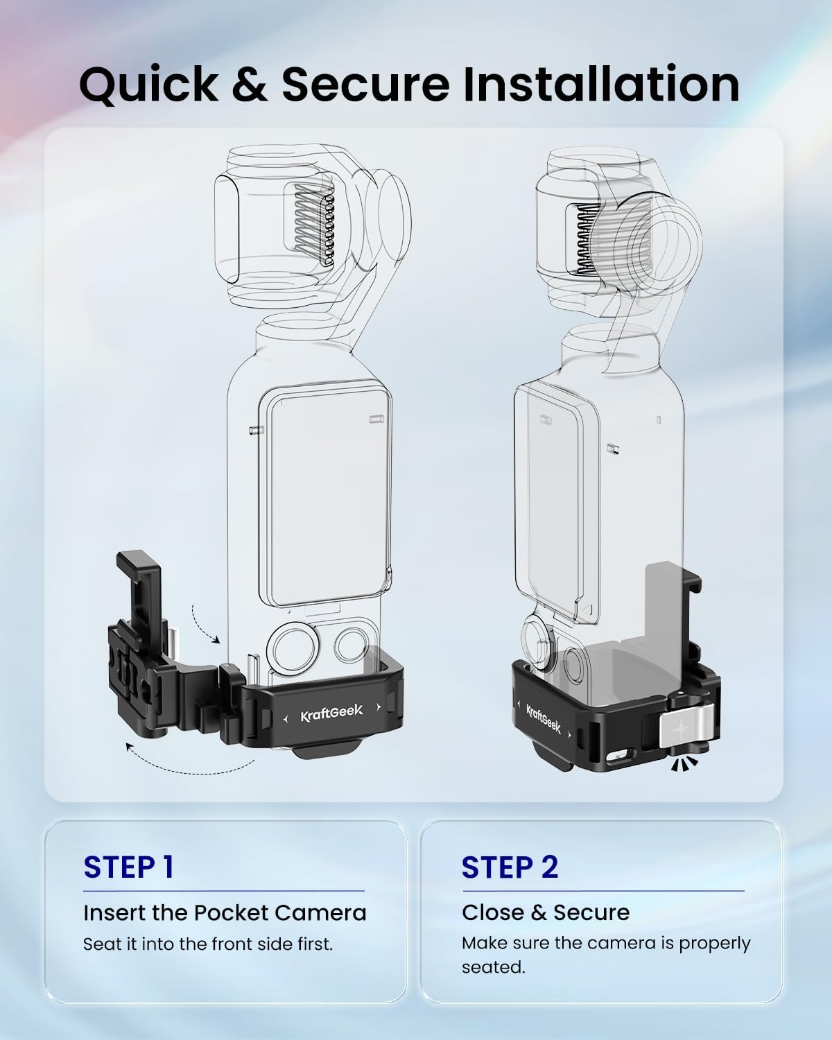 SOPORTE KRAFTGEEK ALUMINUM EXPANSION CAGE PARA DJI OSMO POCKET 3/4/4P - 3