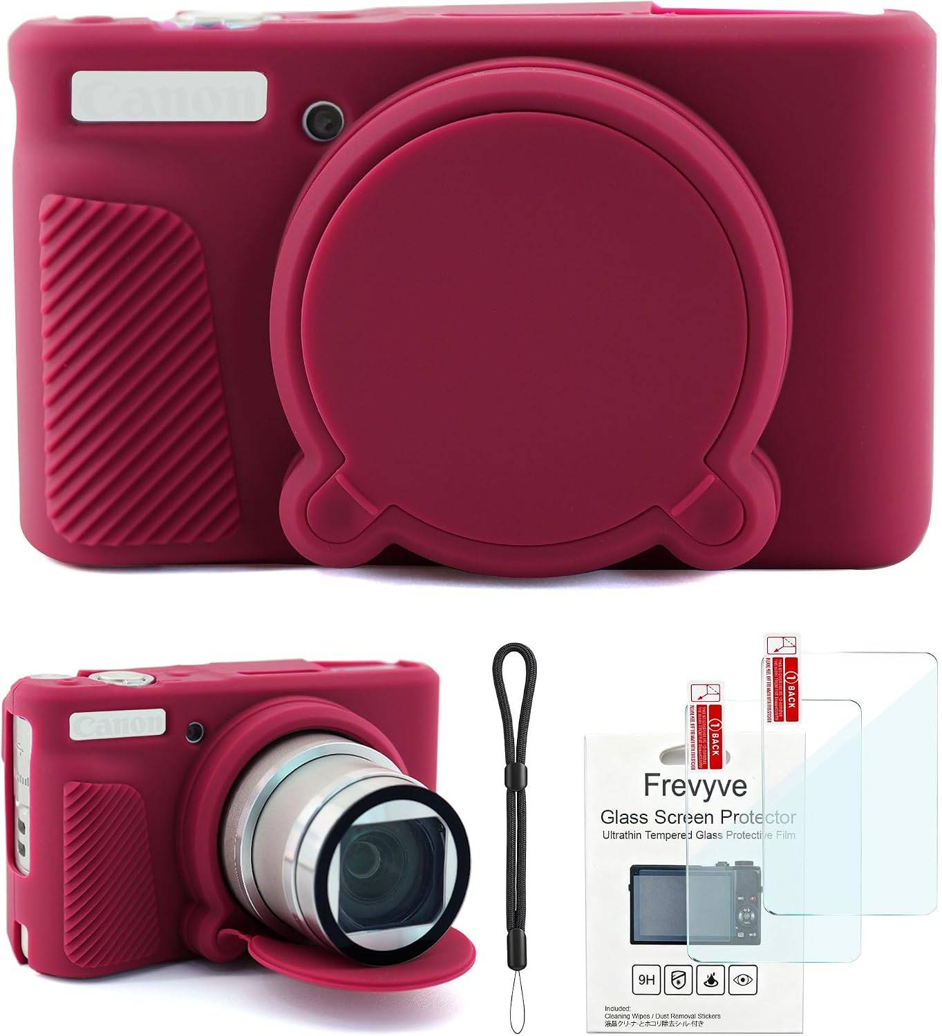 CARCASA PARA CÁMARA CANON POWERSHOT SX740 HS SX730 HS ROJO OSCURO - 1