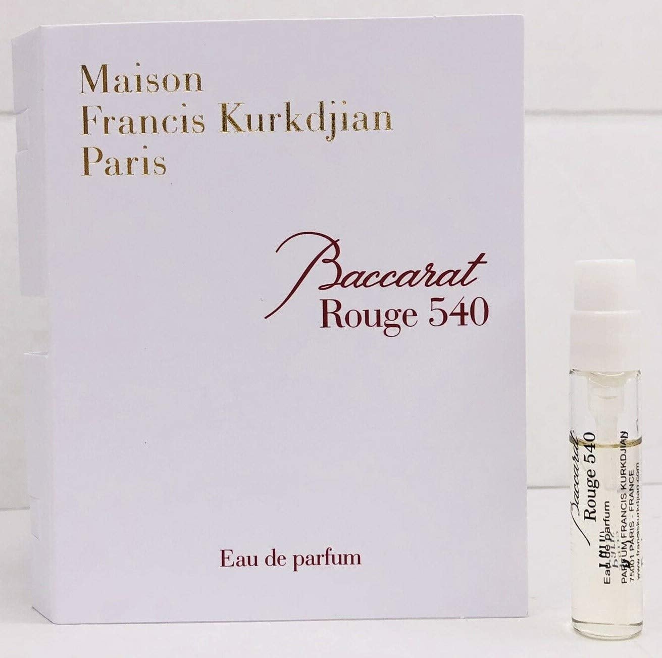 PERFUME MAISON FRANCIS KURKDJIAN BACCARAT ROUGE 540 EAU DE PARFUM VIAL SPRAY 2ML - 1