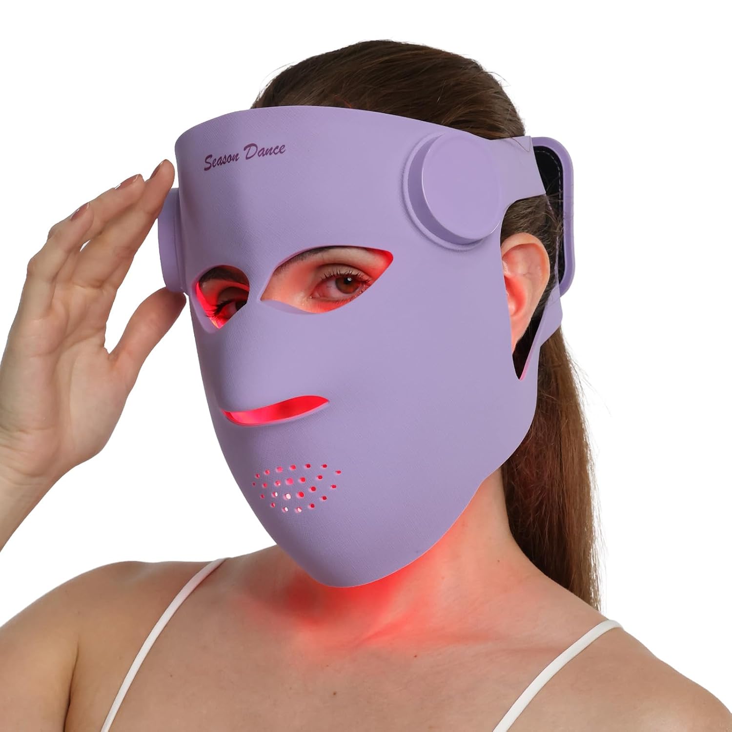 MÁSCARA DE TERAPIA DE LUZ ROJA SEASON DANCE 320 LEDS INALÁMBRICA PARA ROSTRO - 1