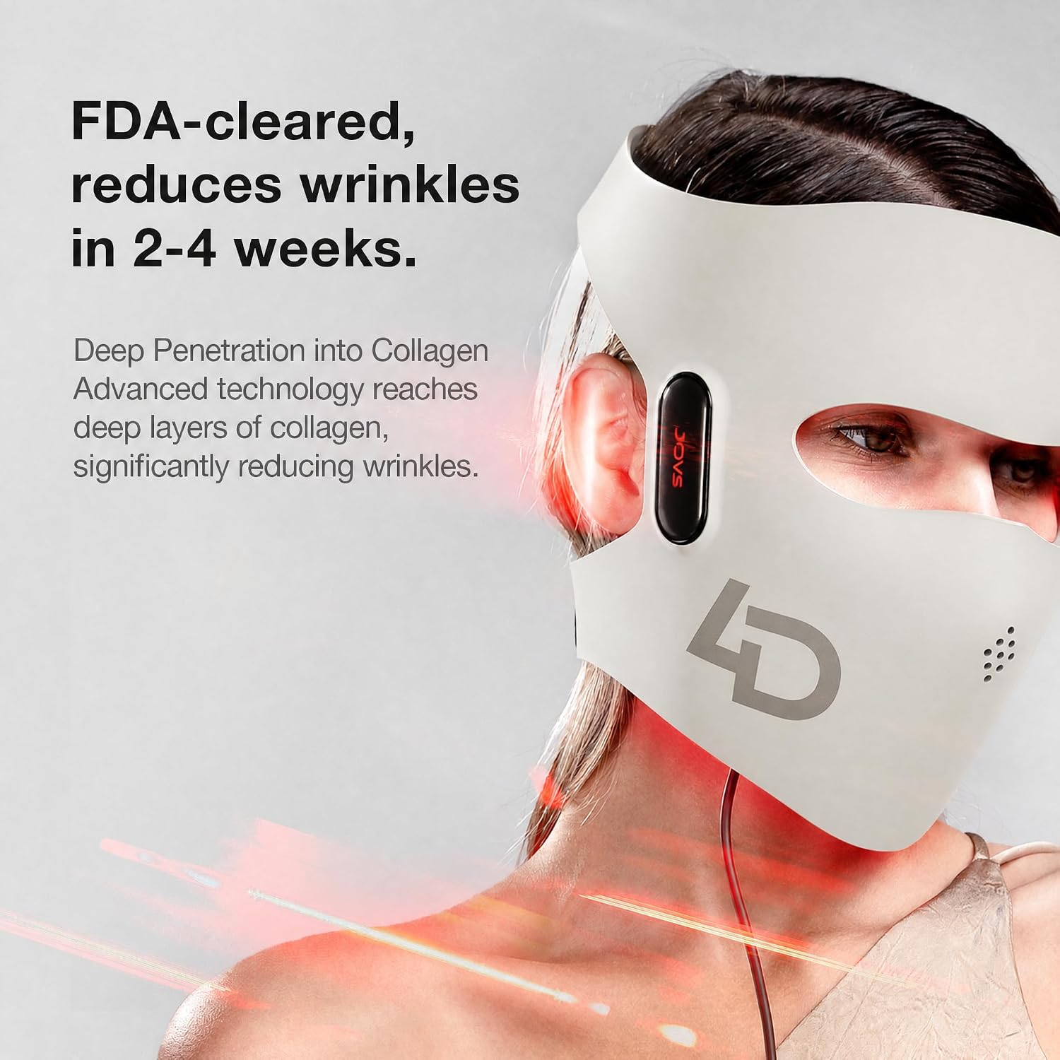 MÁSCARA DE TERAPIA DE LUZ ROJA PARA ROSTRO JOVS CON LÁSER 4D - 3