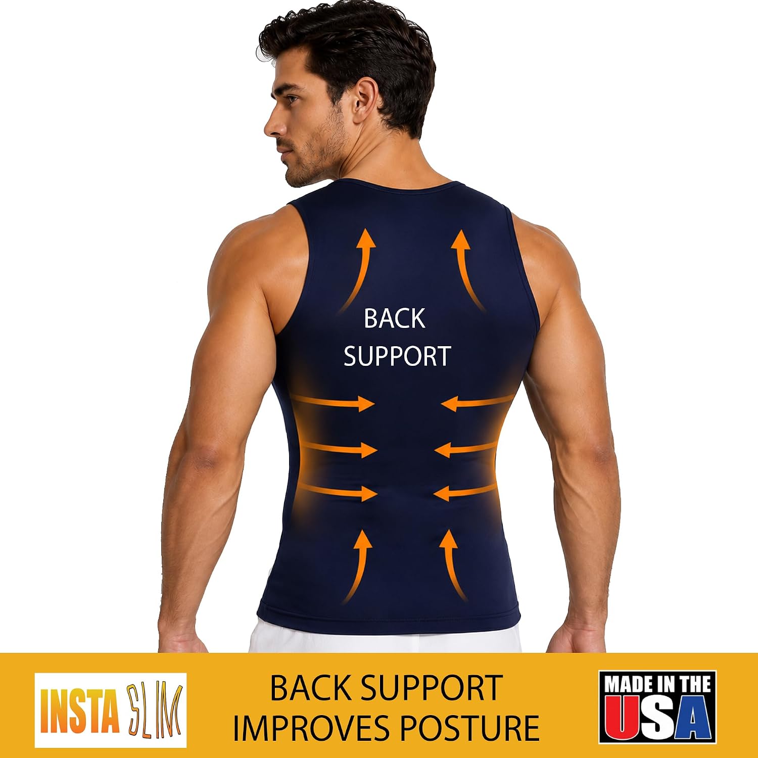 CAMISETA SIN MANGAS COMPRESIVA INSTA SLIM 3 UNIDADES - 4