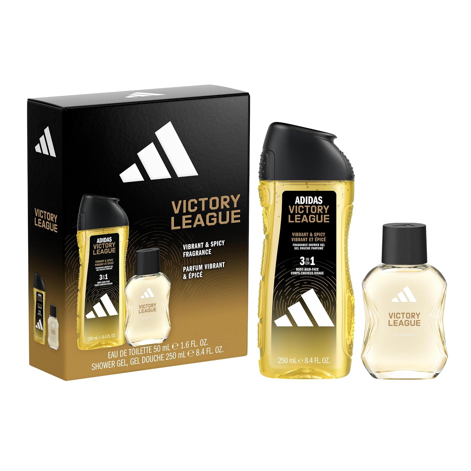 SET DE FRAGANCIAS ADIDAS VICTORY LEAGUE EAU DE TOILETTE 50 ML Y GEL DE DUCHA 250 ML - 1