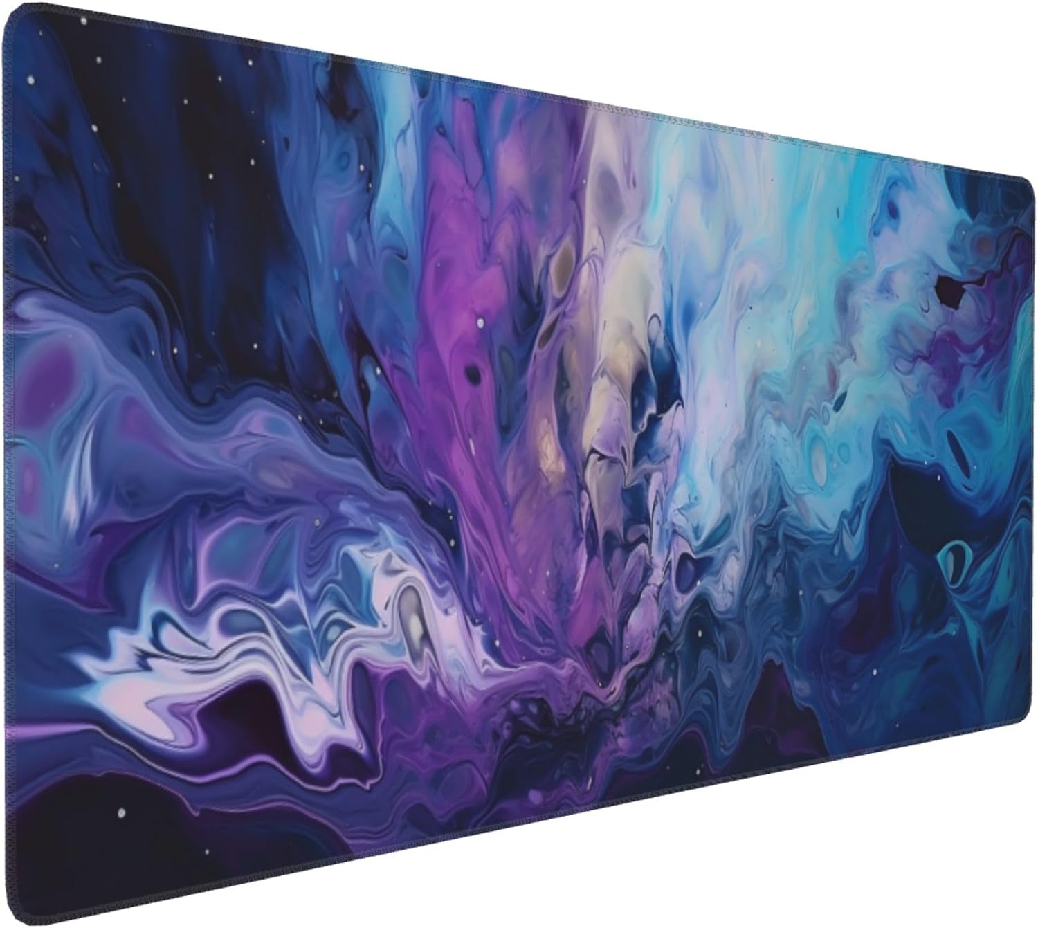 MOUSE PAD GRANDE JJWETONG 90X40 CM DISEÑO MÁRMOL GALAXIA CON BASE ANTIDESLIZANTE Y ACCESORIOS - 1