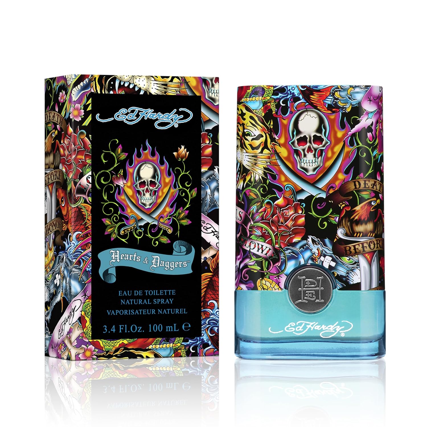 PERFUME ED HARDY HEARTS Y DAGGERS EAU DE TOILETTE PARA HOMBRE 100 ML - 1