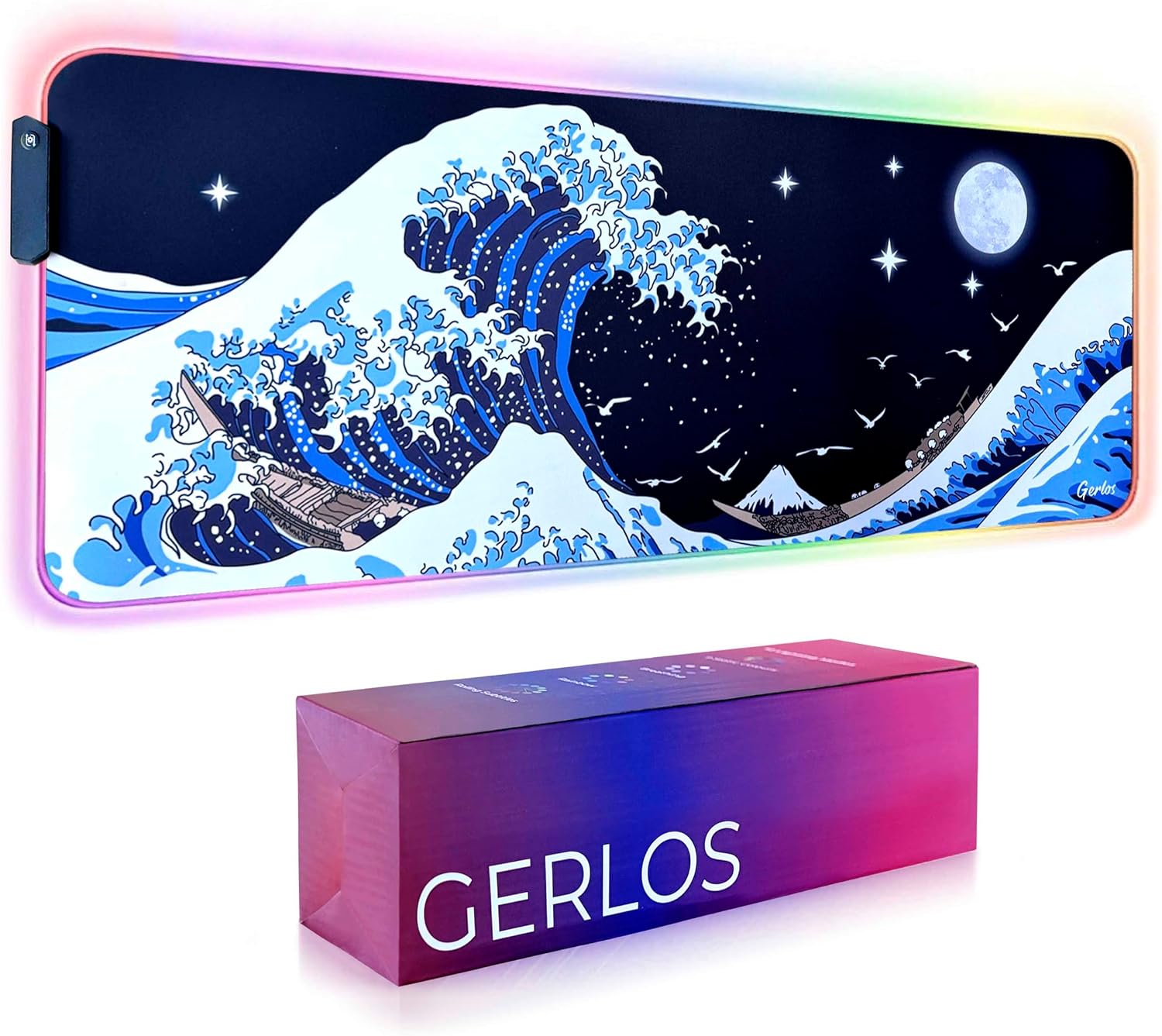 MOUSE PAD GERLOS RGB GAMING 80 X 30 CM - 1