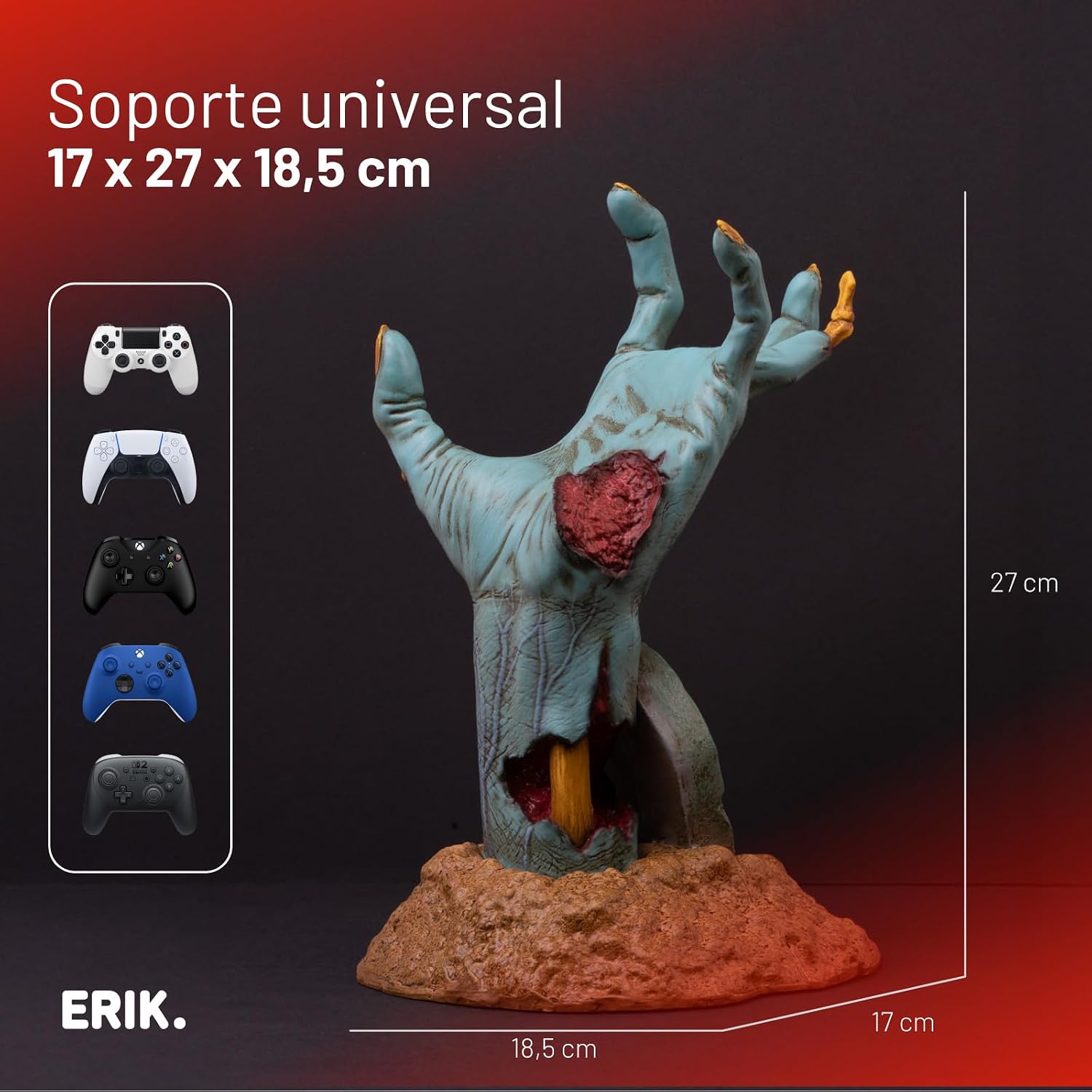 SOPORTE PARA CONTROL Y AUDÍFONOS GRUPO ERIK GAMING - 3
