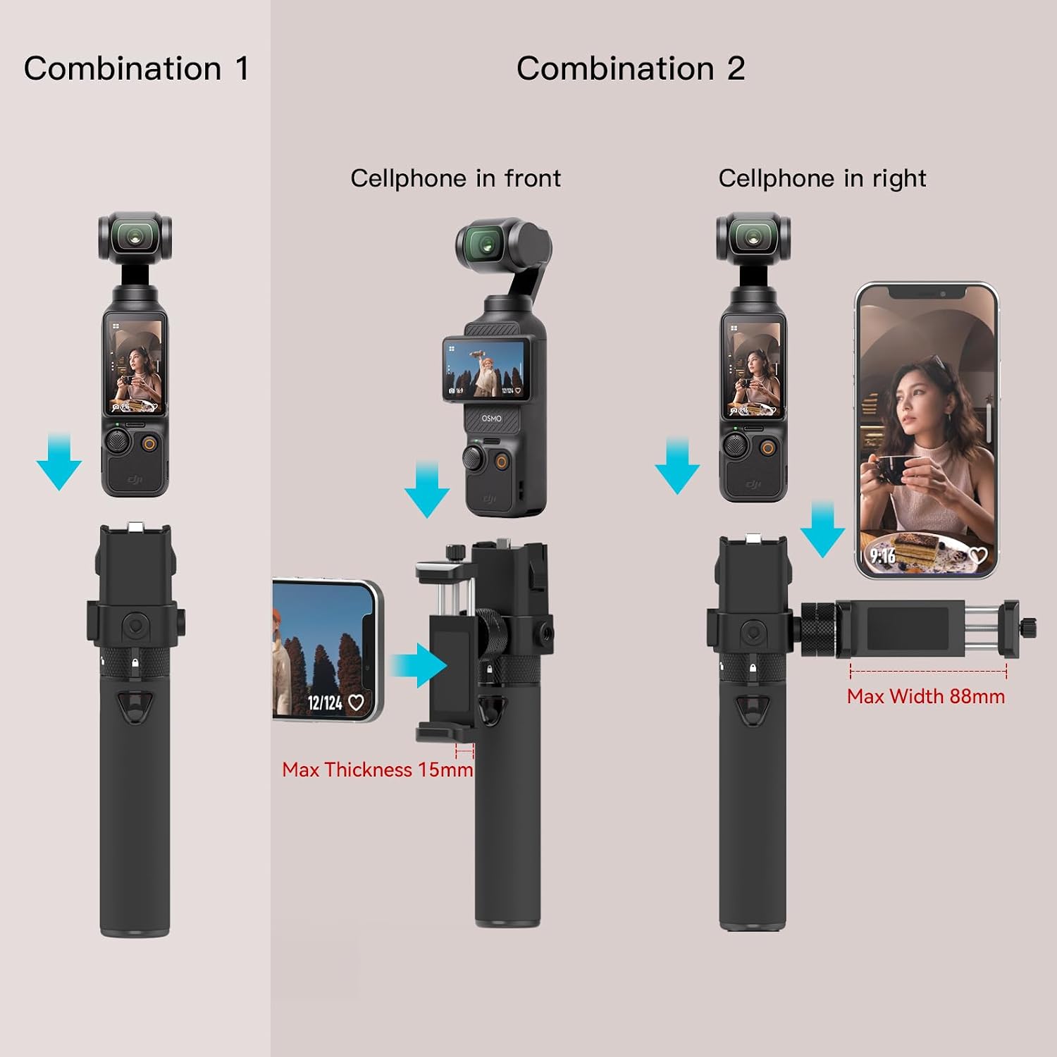 POWER STICK SMATREE PARA DJI OSMO POCKET 4P/4/3 BATERÍA PORTÁTIL 5000MAH - 2