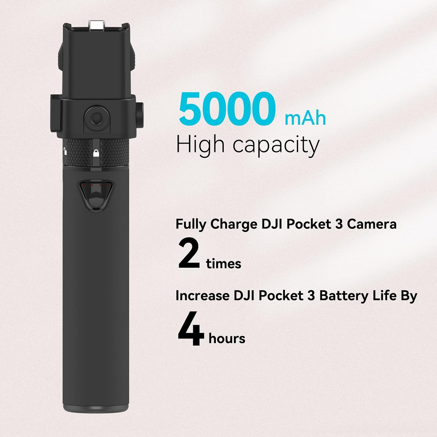 POWER STICK SMATREE PARA DJI OSMO POCKET 4P/4/3 BATERÍA PORTÁTIL 5000MAH - 3