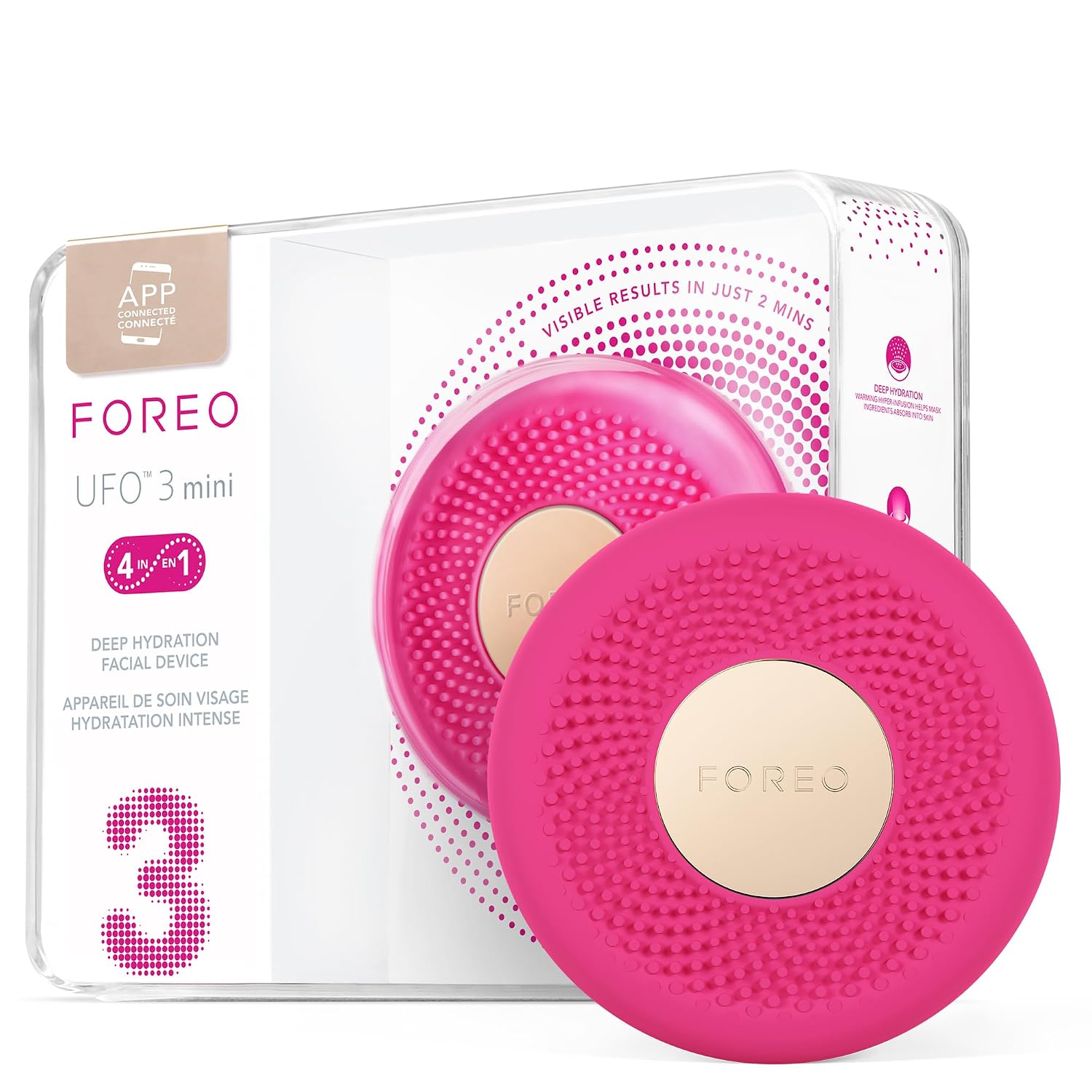 DISPOSITIVO FACIAL FOREO UFO 3 MINI PARA MASCARILLA CON LUZ ROJA - 1