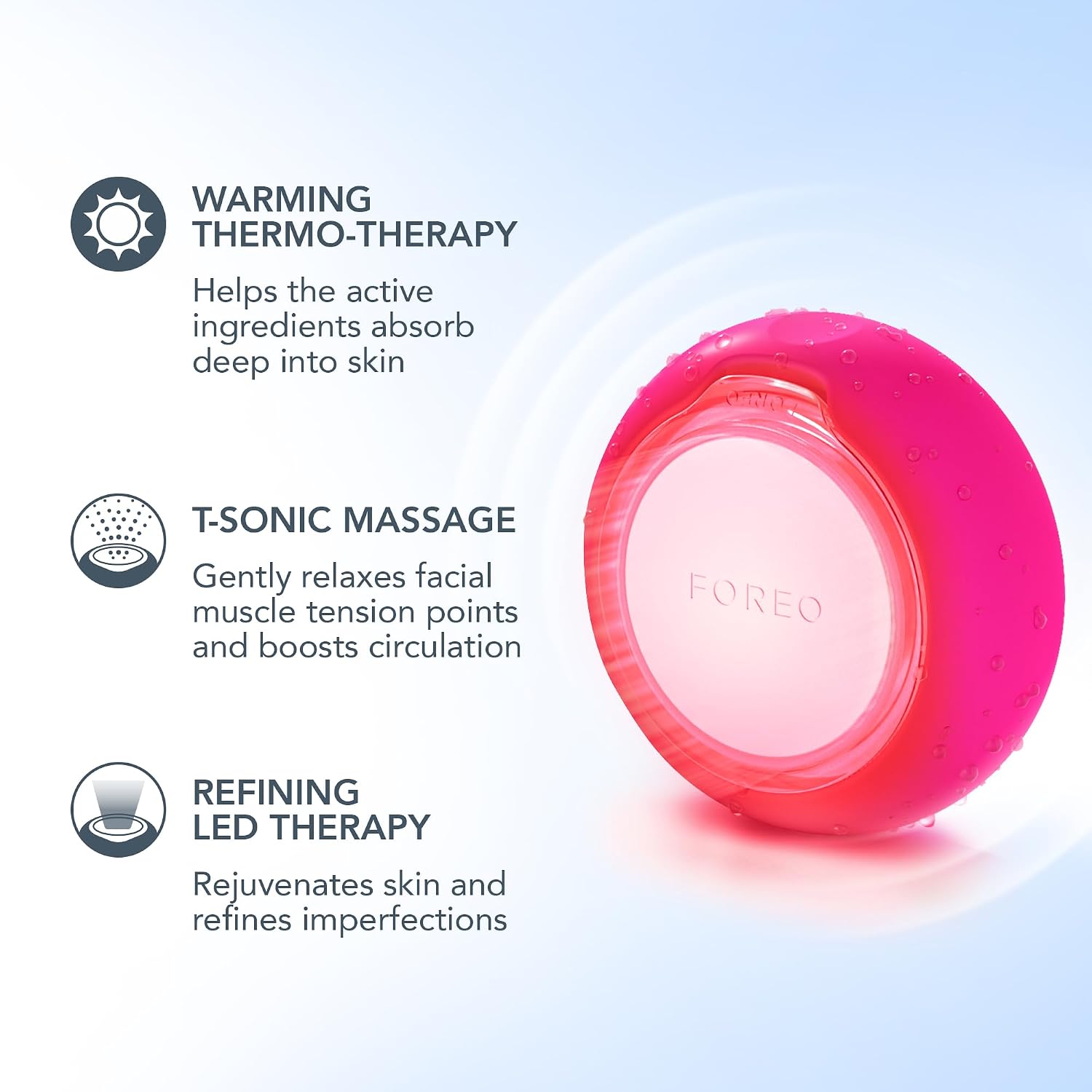 DISPOSITIVO FACIAL FOREO UFO 3 MINI PARA MASCARILLA CON LUZ ROJA - 3