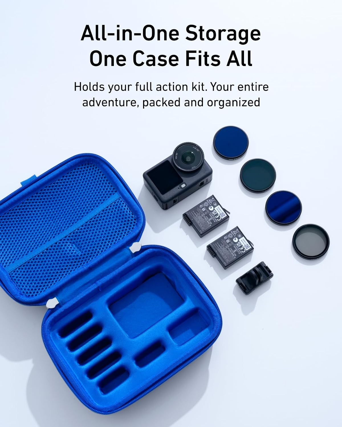ESTUCHE RÍGIDO TELESIN PARA DJI OSMO ACTION 6 Y ACCESORIOS OFICIALES - 3