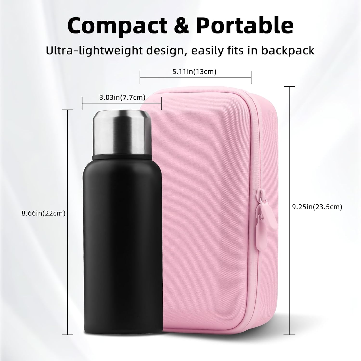 CARCASA RÍGIDA BRDRC PARA OSMO POCKET 3 CON CORREA Y MOSQUETÓN ROSA - 3