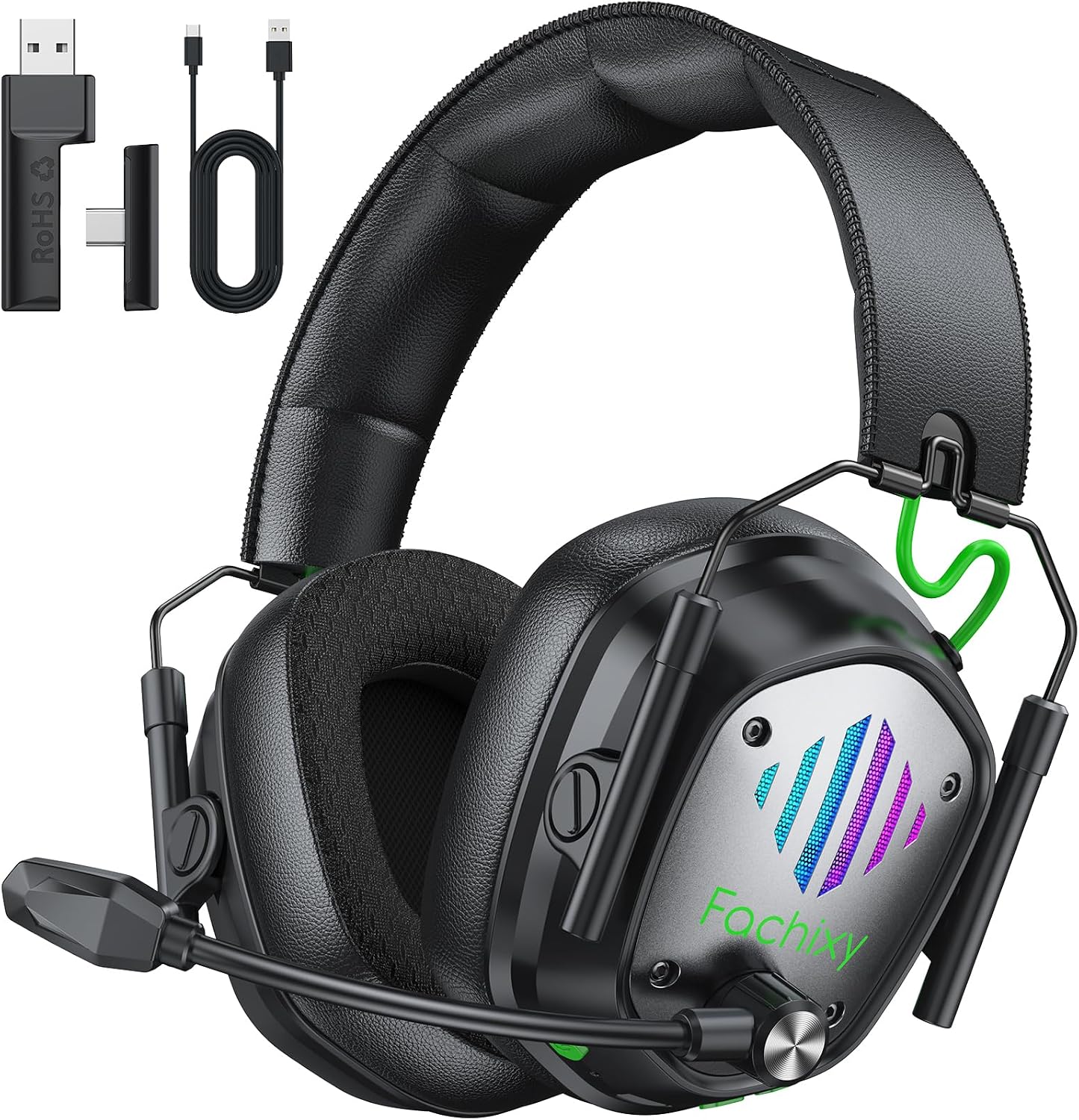 HEADSET INALÁMBRICO PARA GAMING FACHIXY VK81 PARA PS5, PS4, PC Y SWITCH - 1