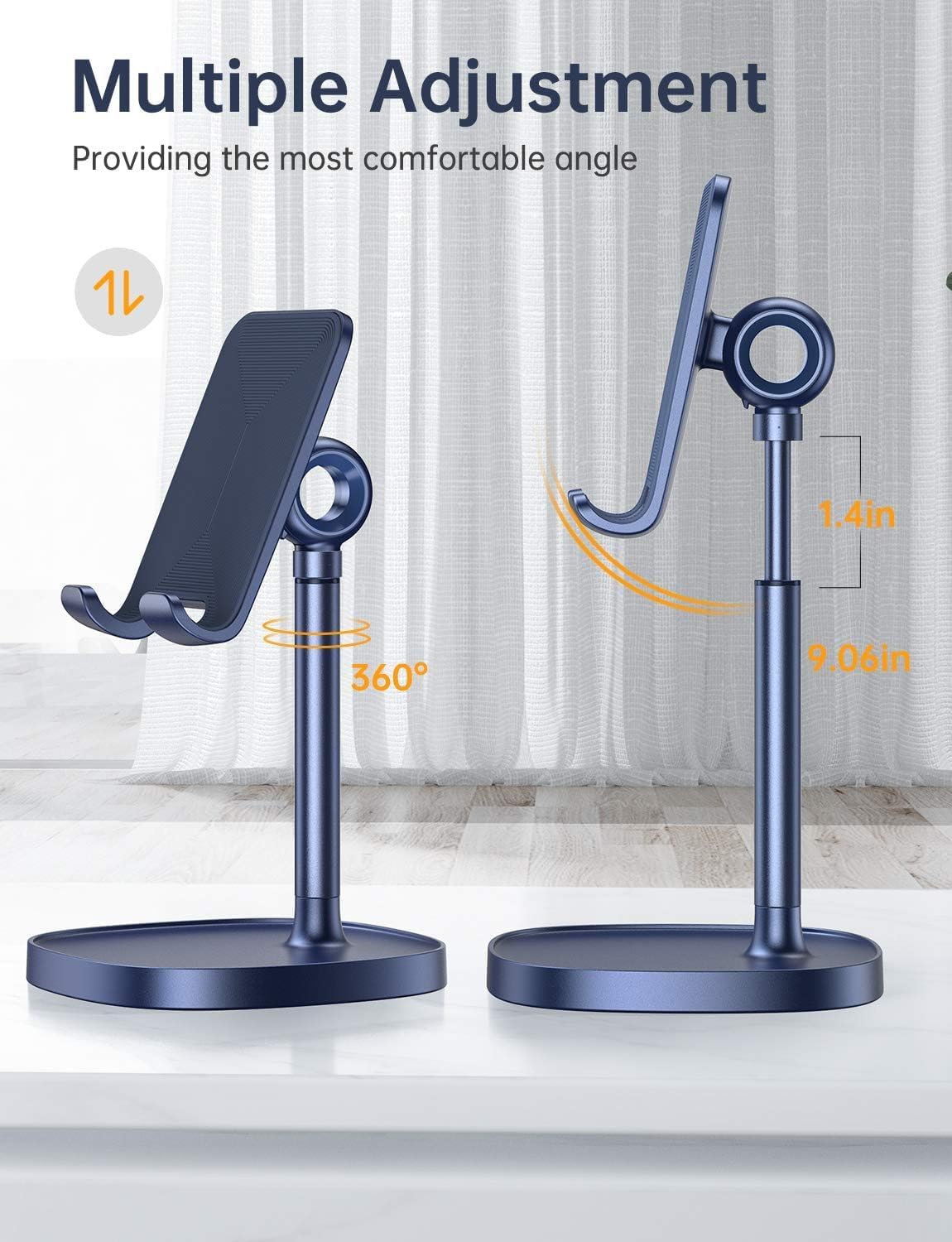 SOPORTE PARA CELULAR LISEN AZUL PARA ESCRITORIO - 3