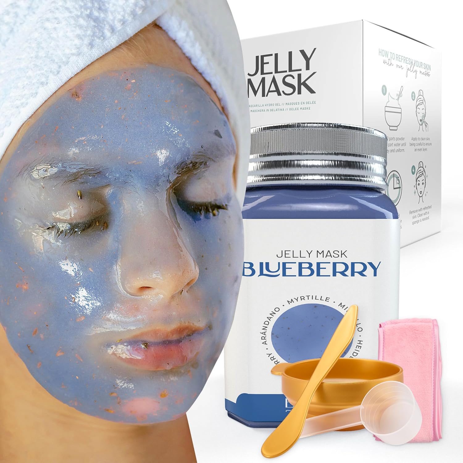 MASCARILLA FACIAL BRÜUN JELLY MASK BLUEBERRY BURST 680 ML - 1