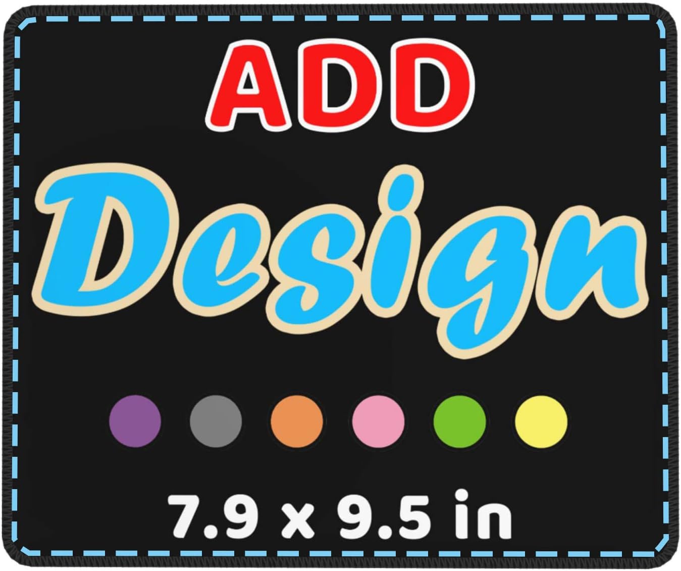 MOUSE PAD PERSONALIZADO HSPOILDOGED 20 X 24 CM CON BORDE COSIDO ANTIDESLIZANTE - 1