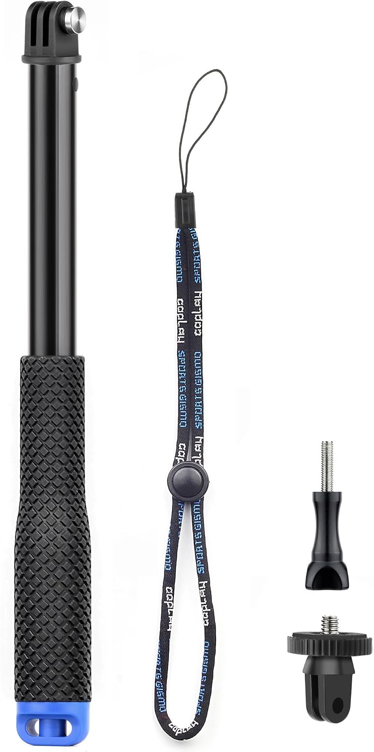 TRÍPODE PARA CÁMARA GEPULY 46'' IMPERMEABLE CON SOPORTE PARA GOPRO E INSTA360 - 1
