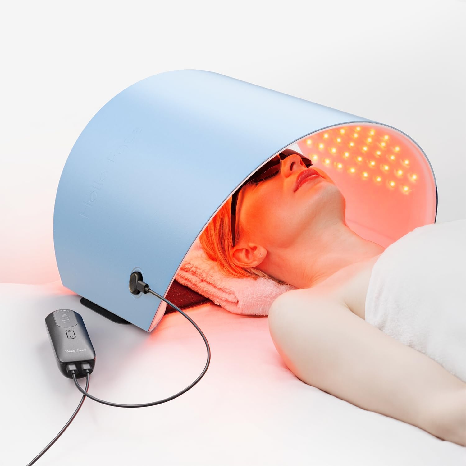 MASCARILLA FACIAL HELLO FACE TERAPIA DE LUZ LED 4 MODOS PARA ROSTRO Y CUELLO - 1