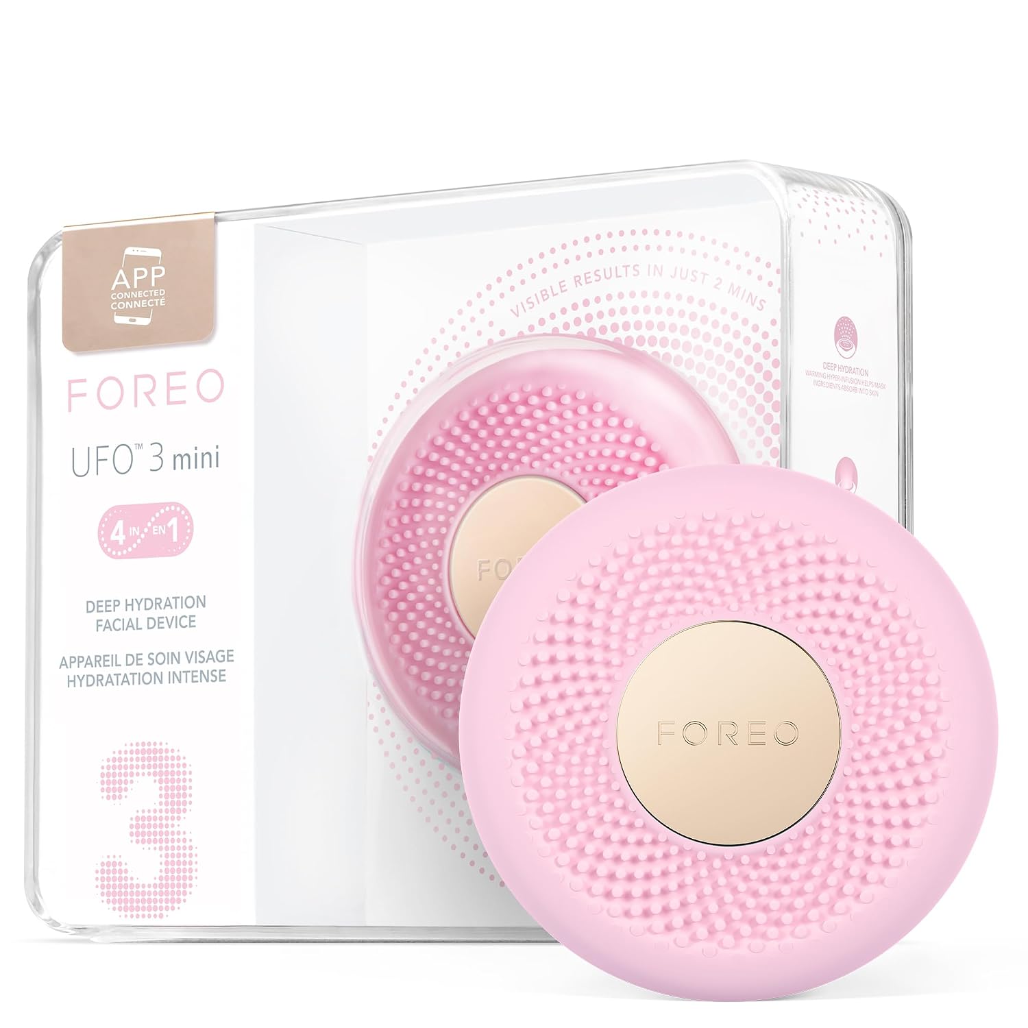 DISPOSITIVO FACIAL FOREO UFO 3 MINI PARA MASCARILLAS CON LUZ ROJA - 1
