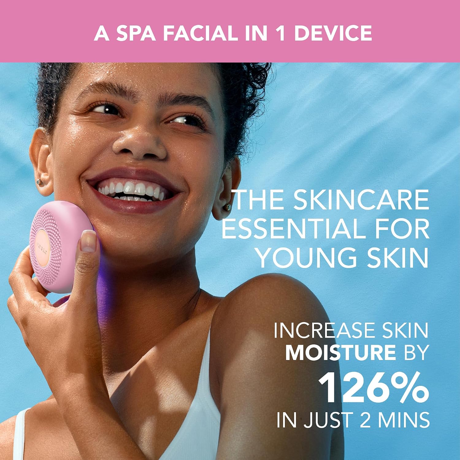 DISPOSITIVO FACIAL FOREO UFO 3 MINI PARA MASCARILLAS CON LUZ ROJA - 2