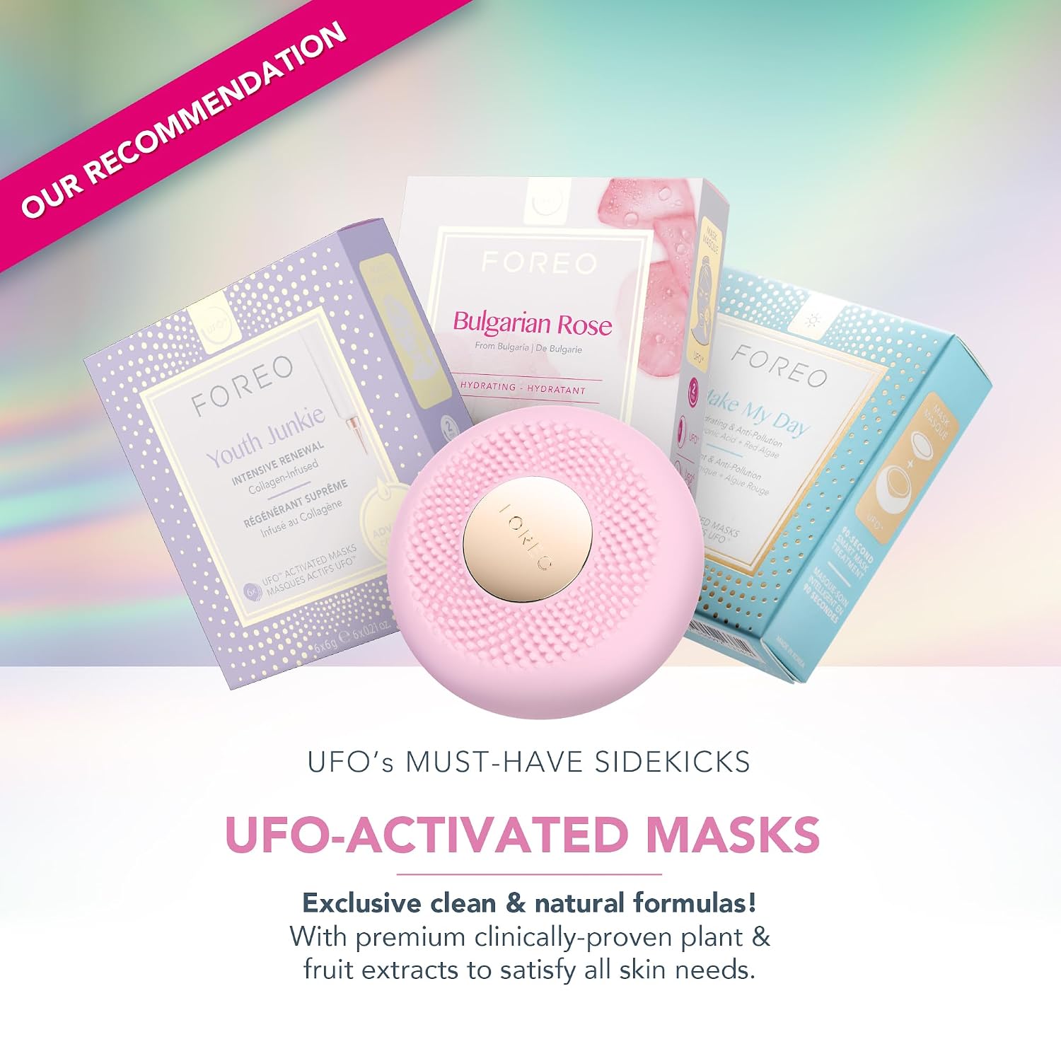 DISPOSITIVO FACIAL FOREO UFO 3 MINI PARA MASCARILLAS CON LUZ ROJA - 4