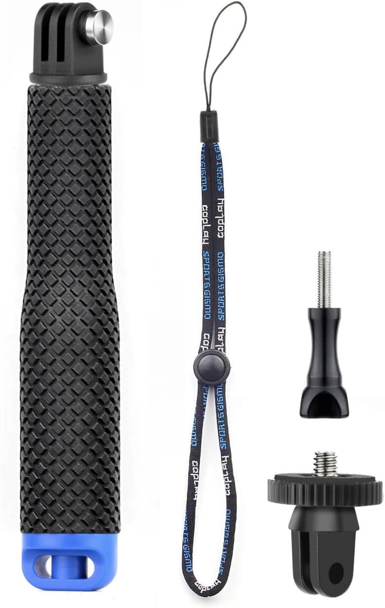 TRÍPODE PARA CÁMARA GEPULY 7''-23'' IMPERMEABLE CON MANGO PARA GOPRO Y AKASO - 1