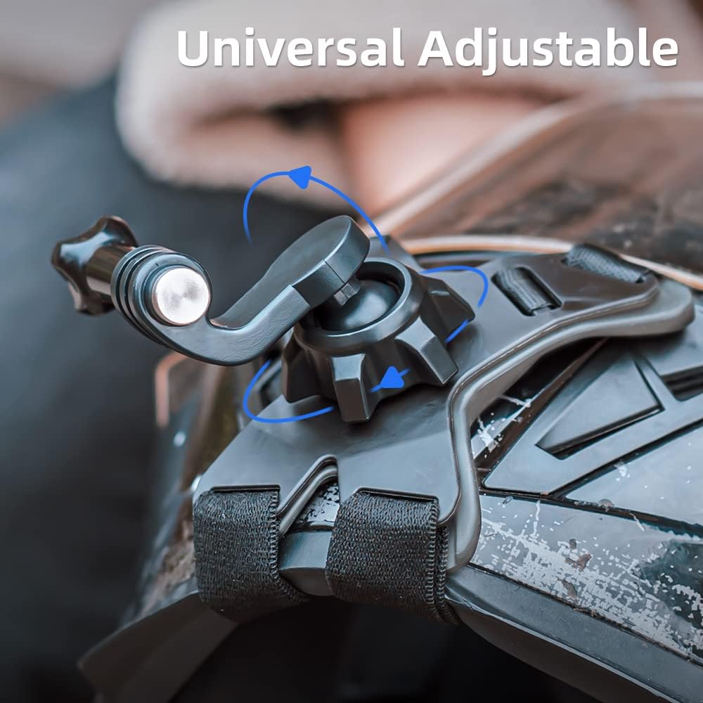 SOPORTE PARA CASCO DE MOTOCICLETA SUREWO COMPATIBLE CON GOPRO HERO 13,12,11,10,9,8,7 Y OTRAS CÁMARAS DE ACCIÓN - 2