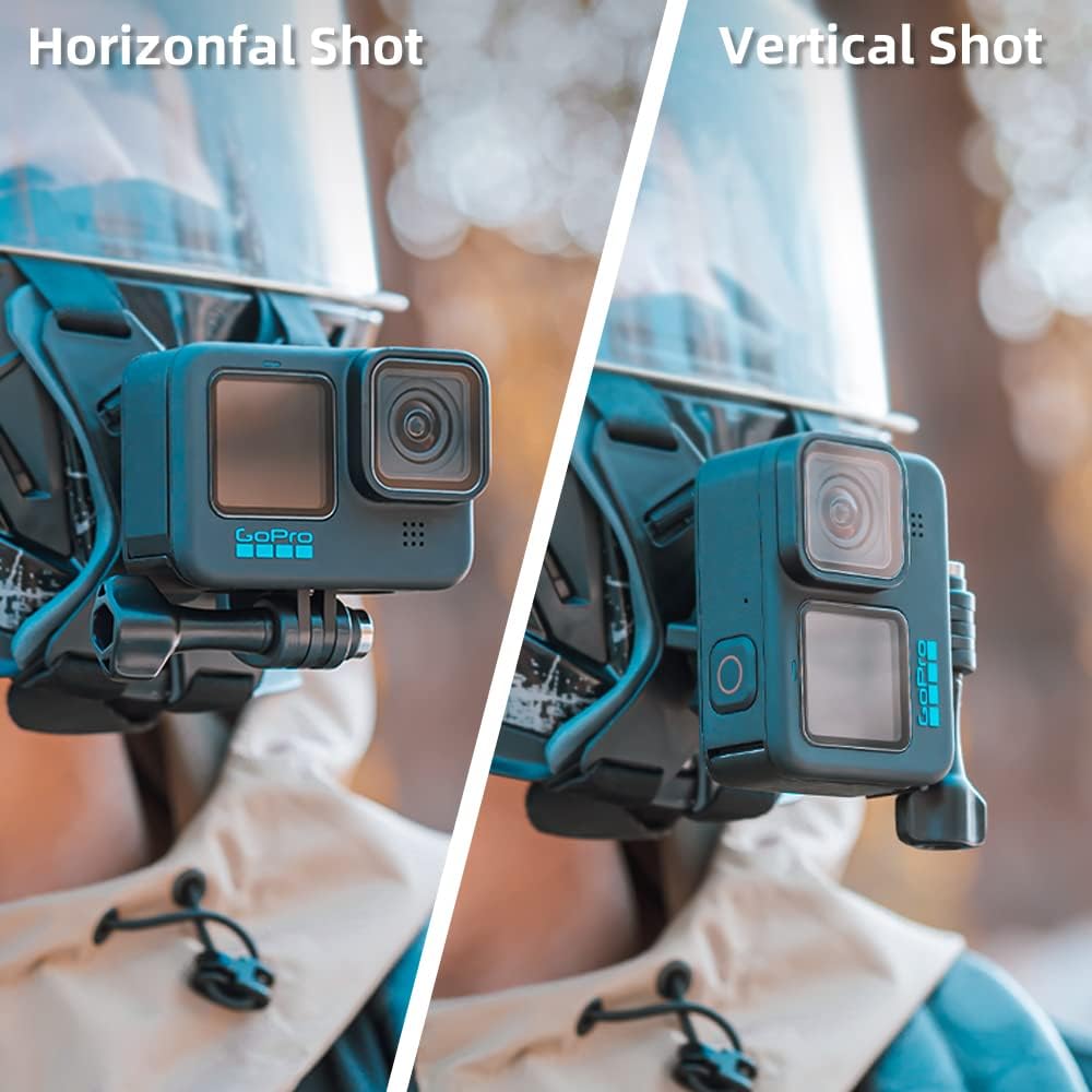 SOPORTE PARA CASCO DE MOTOCICLETA SUREWO COMPATIBLE CON GOPRO HERO 13,12,11,10,9,8,7 Y OTRAS CÁMARAS DE ACCIÓN - 5