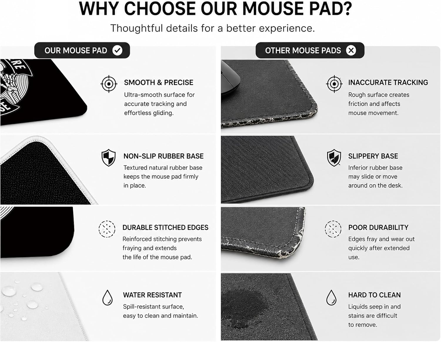 MOUSE PAD HONLUNG GOTHIC CALAVERA 24X20 CM - 5