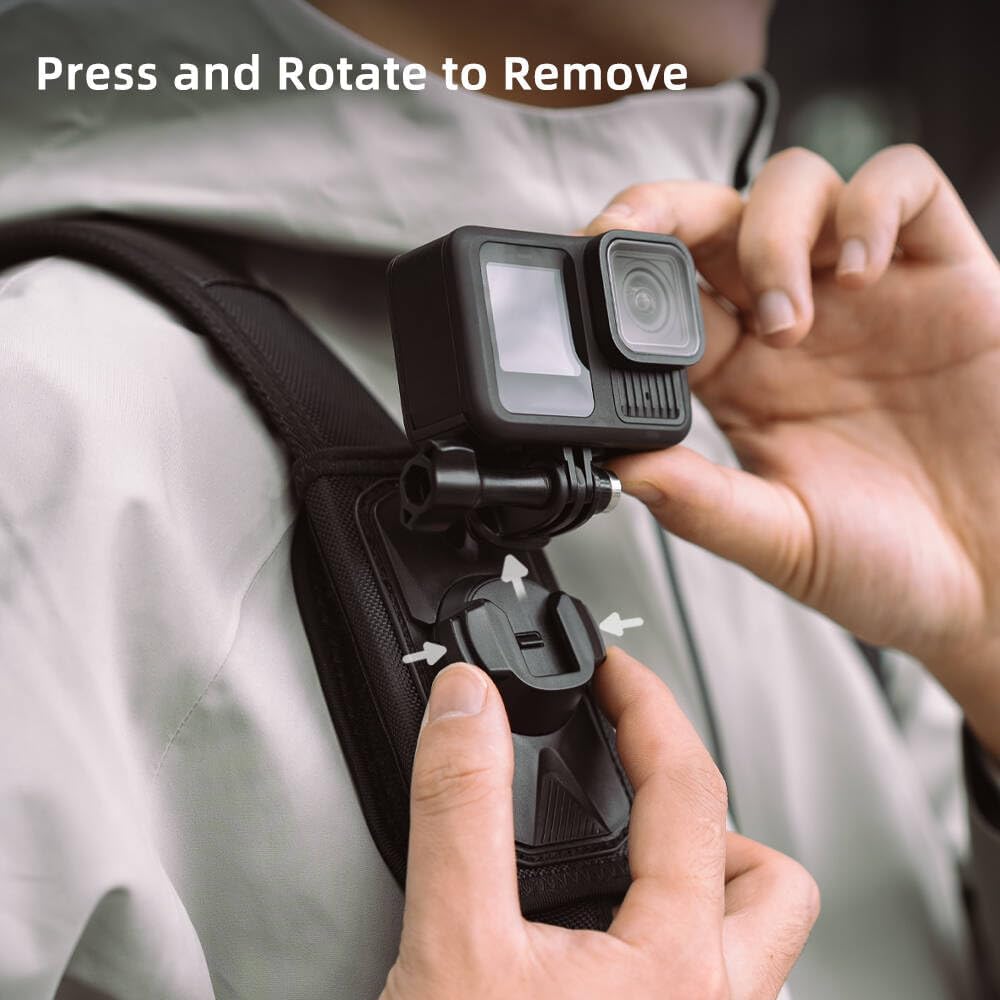 SOPORTE PARA MOCHILA CON LIBERACIÓN RÁPIDA SUREWO COMPATIBLE CON DJI OSMO Y GOPRO - 2