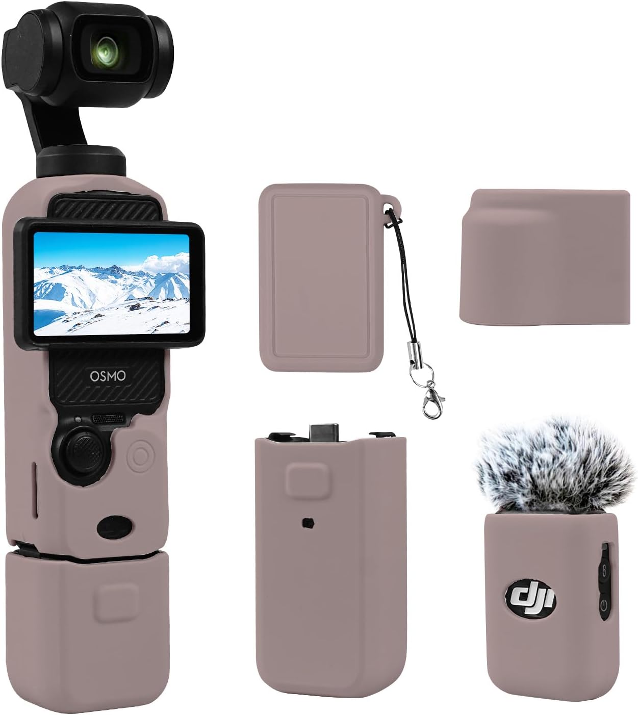 CARCASA EASY HOOD PARA DJI OSMO POCKET 3/XTRA MUSE COLOR ROSA TIFFANY - 1