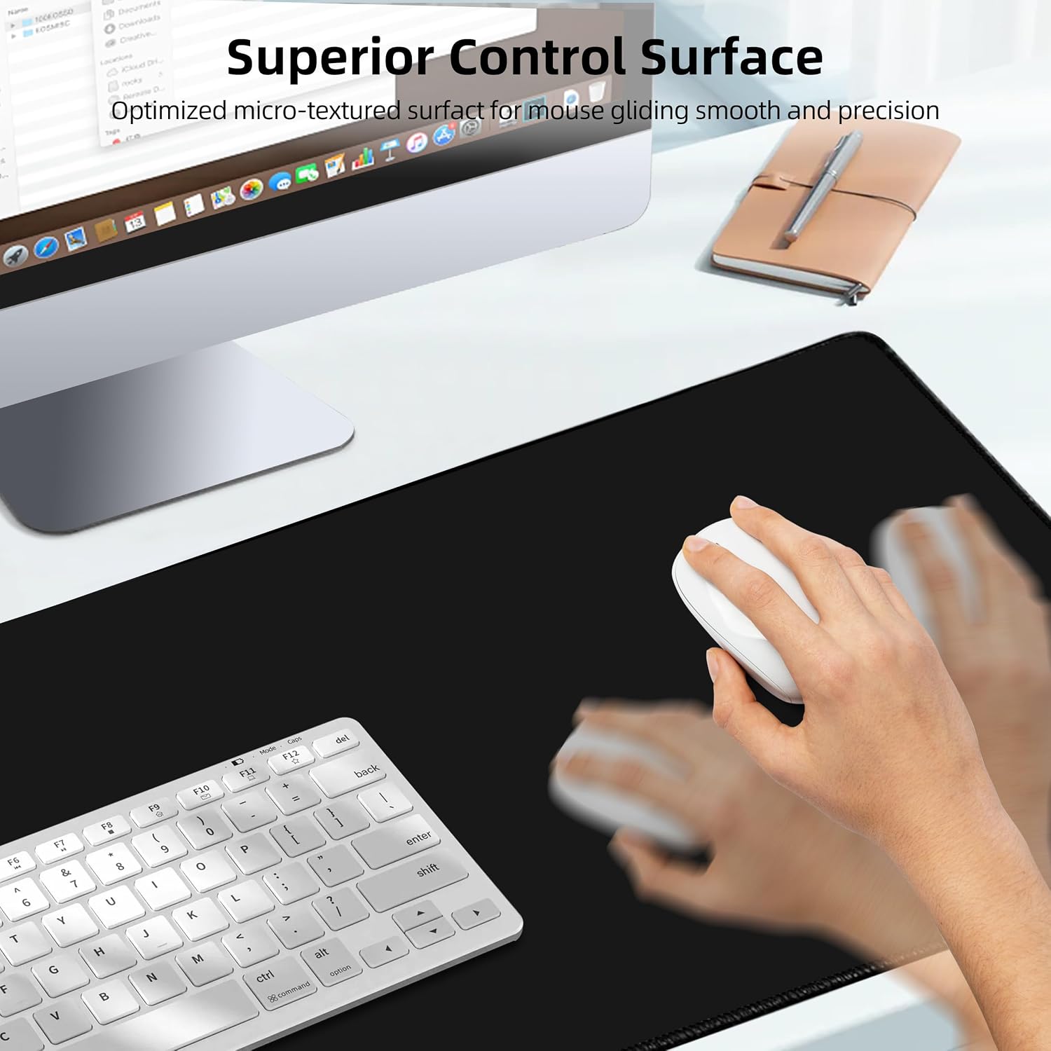 MOUSE PAD CON CARGA INALÁMBRICA EXTRELIFE 31.5X15.7 PULGADAS - 3