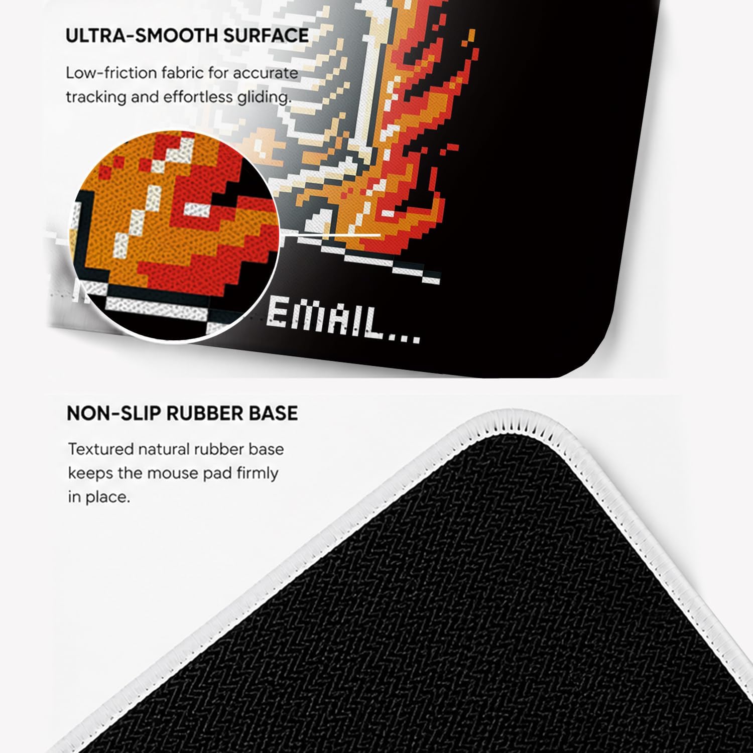MOUSE PAD HONLUNG DISEÑO SARCÁSTICO 24X20 CM BASE ANTIDESLIZANTE - 4