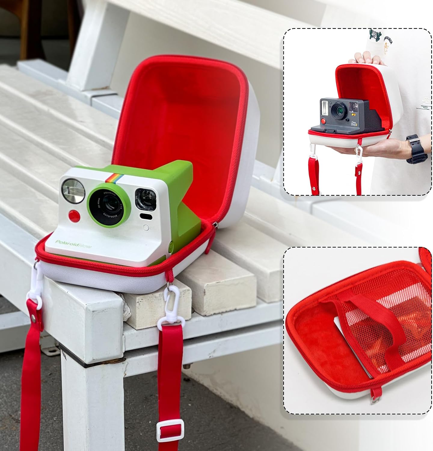 FUNDA PARA CÁMARA WOGOZAN PARA POLAROID NOW/NOW+/I-TYPE/FLIP INSTANTÁNEA BLANCO - 5