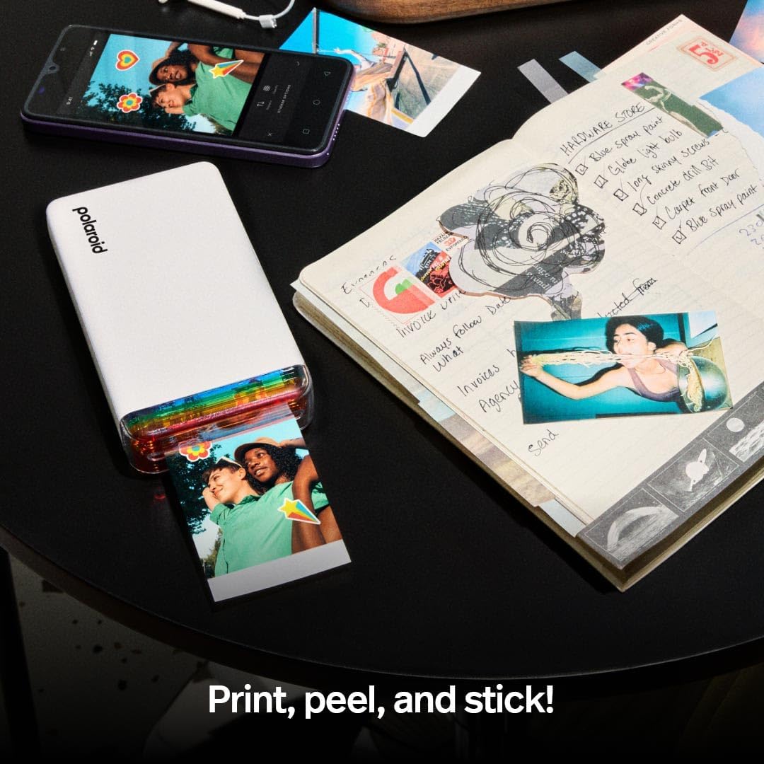 IMPRESORA POLAROID HI-PRINT 2ND GENERATION BLUETOOTH BLANCA CON 40 FOTOS - 3
