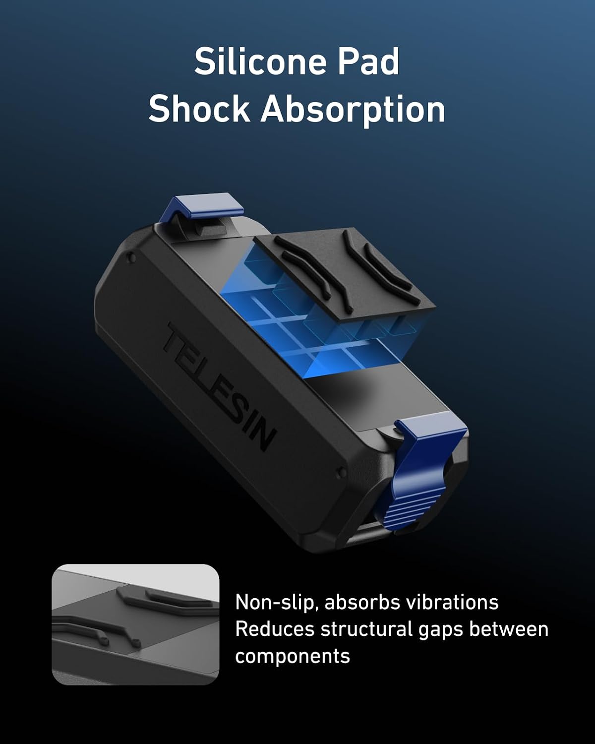 SOPORTE ADAPTADOR MAGNÉTICO TELESIN PARA DJI OSMO ACTION 5 PRO/4/3 Y OSMO 360 - 5