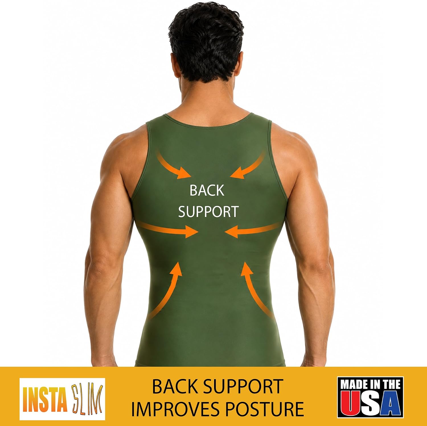CAMISETA SIN MANGAS COMPRESIVA INSTA SLIM 3 UNIDADES - 4