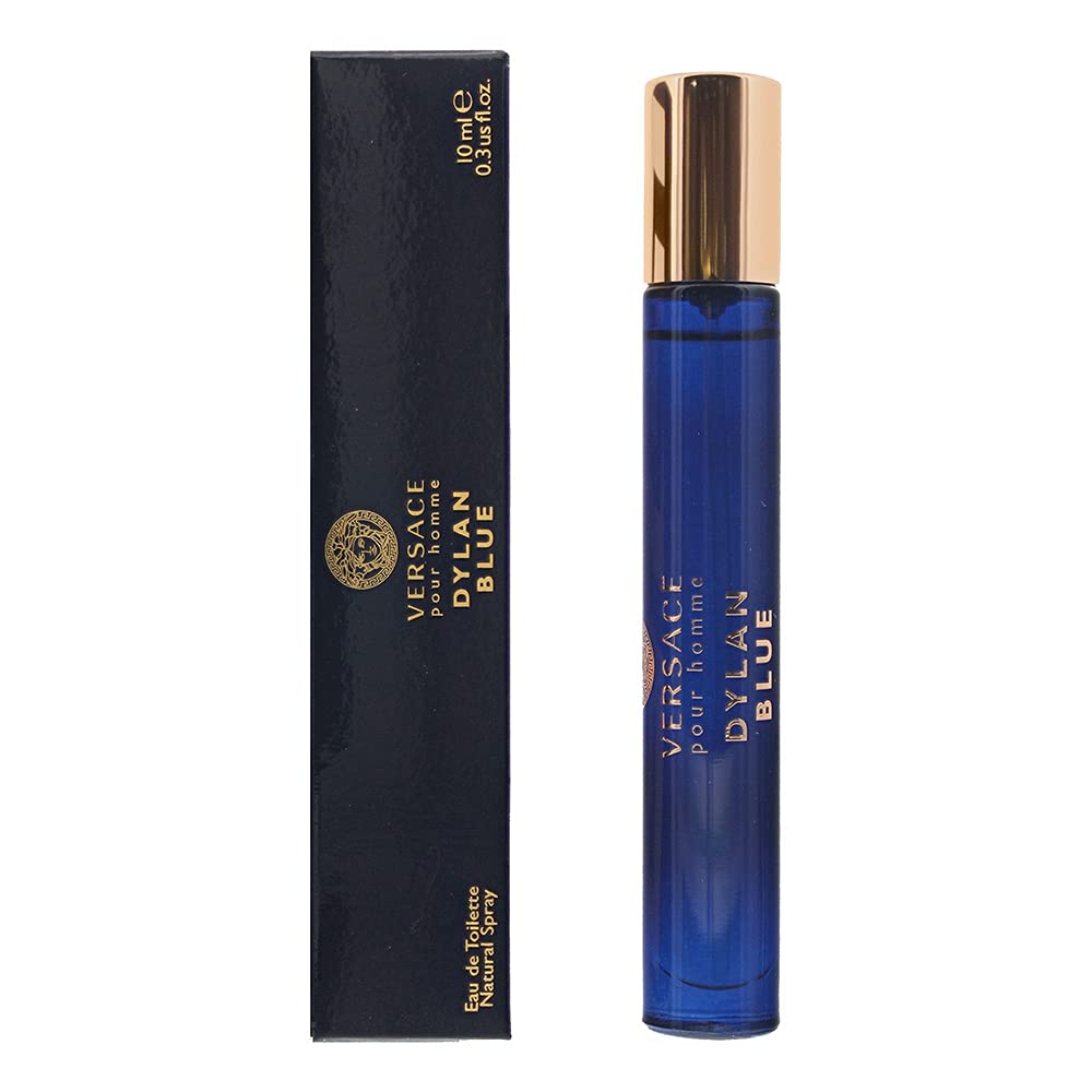 PERFUME VERSACE POUR HOMME DYLAN BLUE 0.3 OZ EAU DE TOILETTE PARA HOMBRE - 1