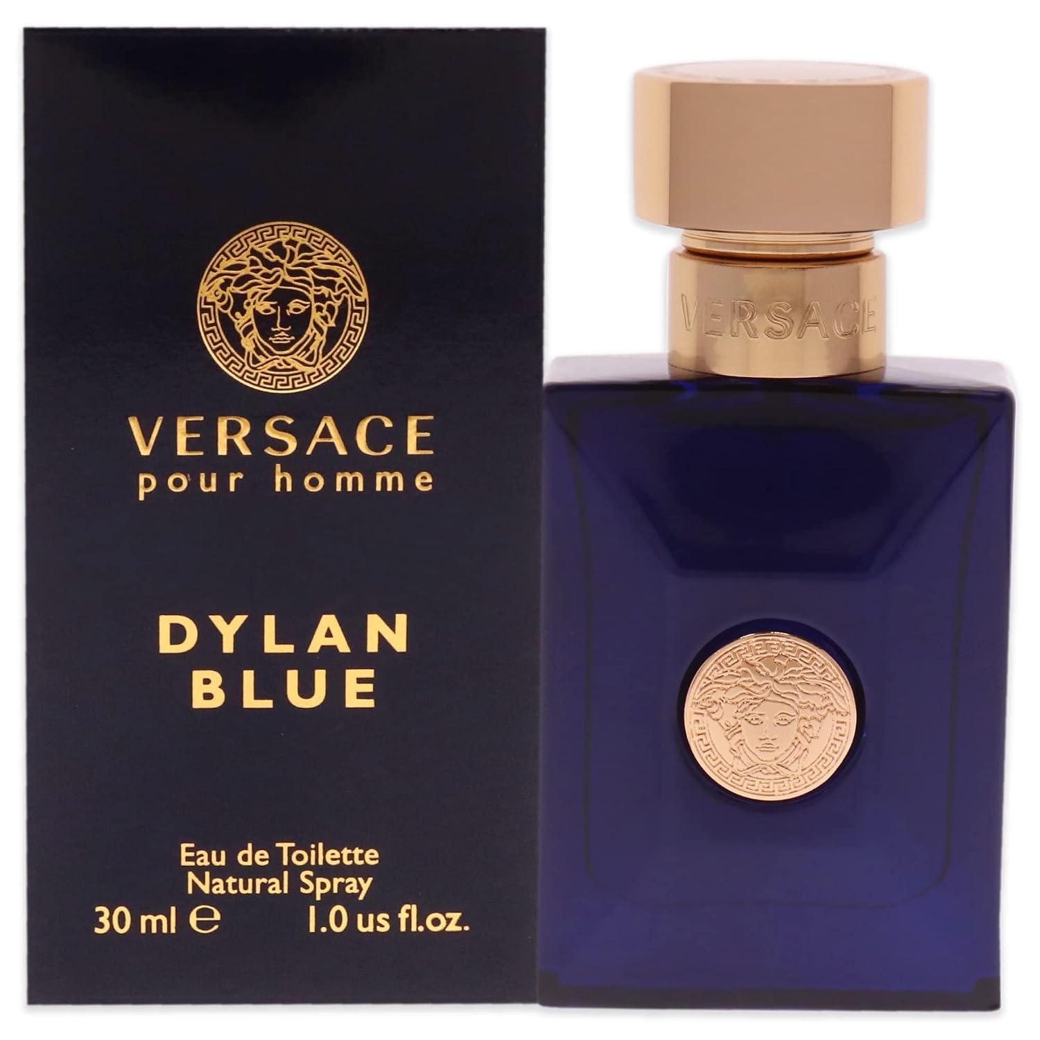 PERFUME VERSACE POUR HOMME DYLAN BLUE 0.3 OZ EAU DE TOILETTE PARA HOMBRE - 3