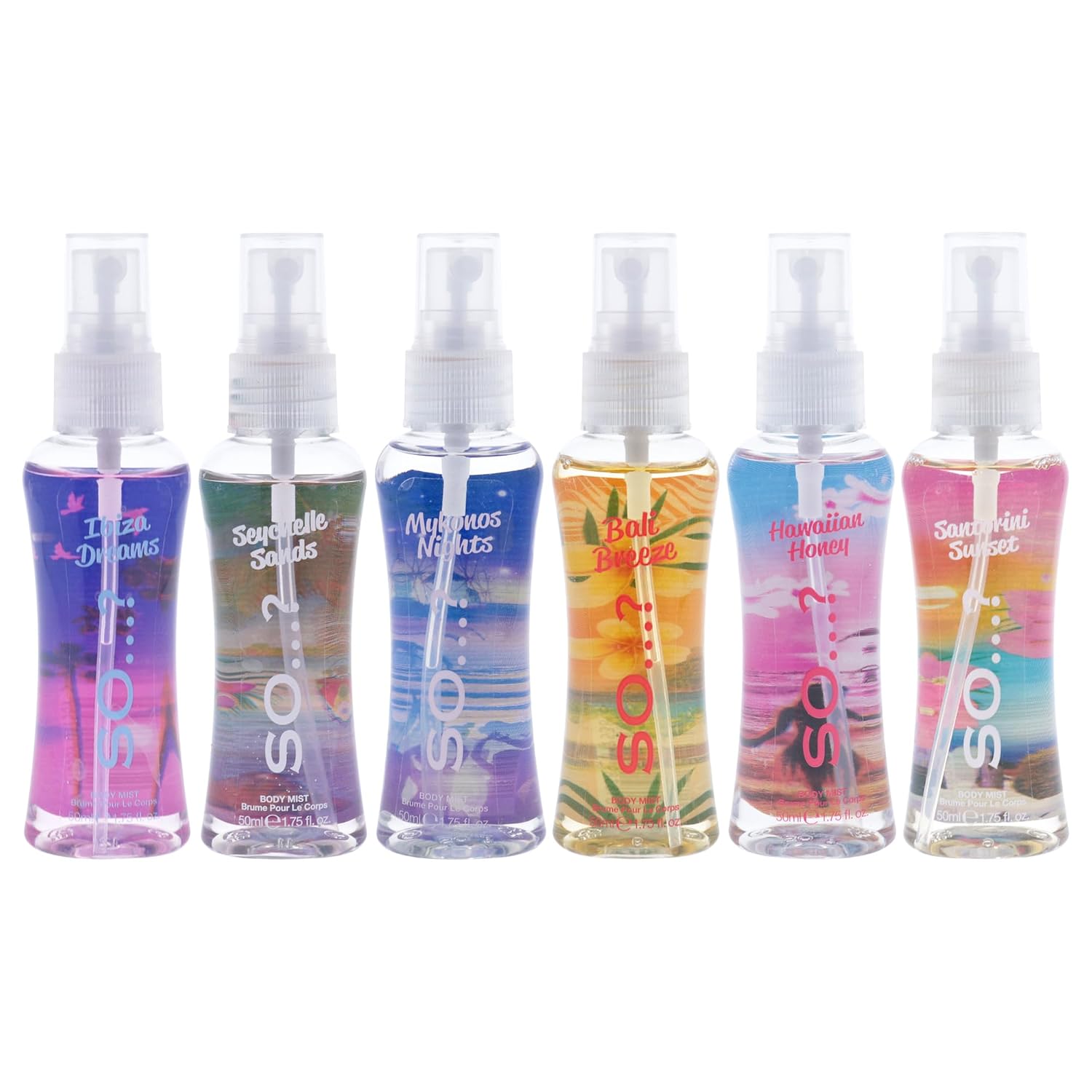 SET DE BODY MIST SO...? ESCAPES PARA MUJER 6 PIEZAS 50 ML - 2