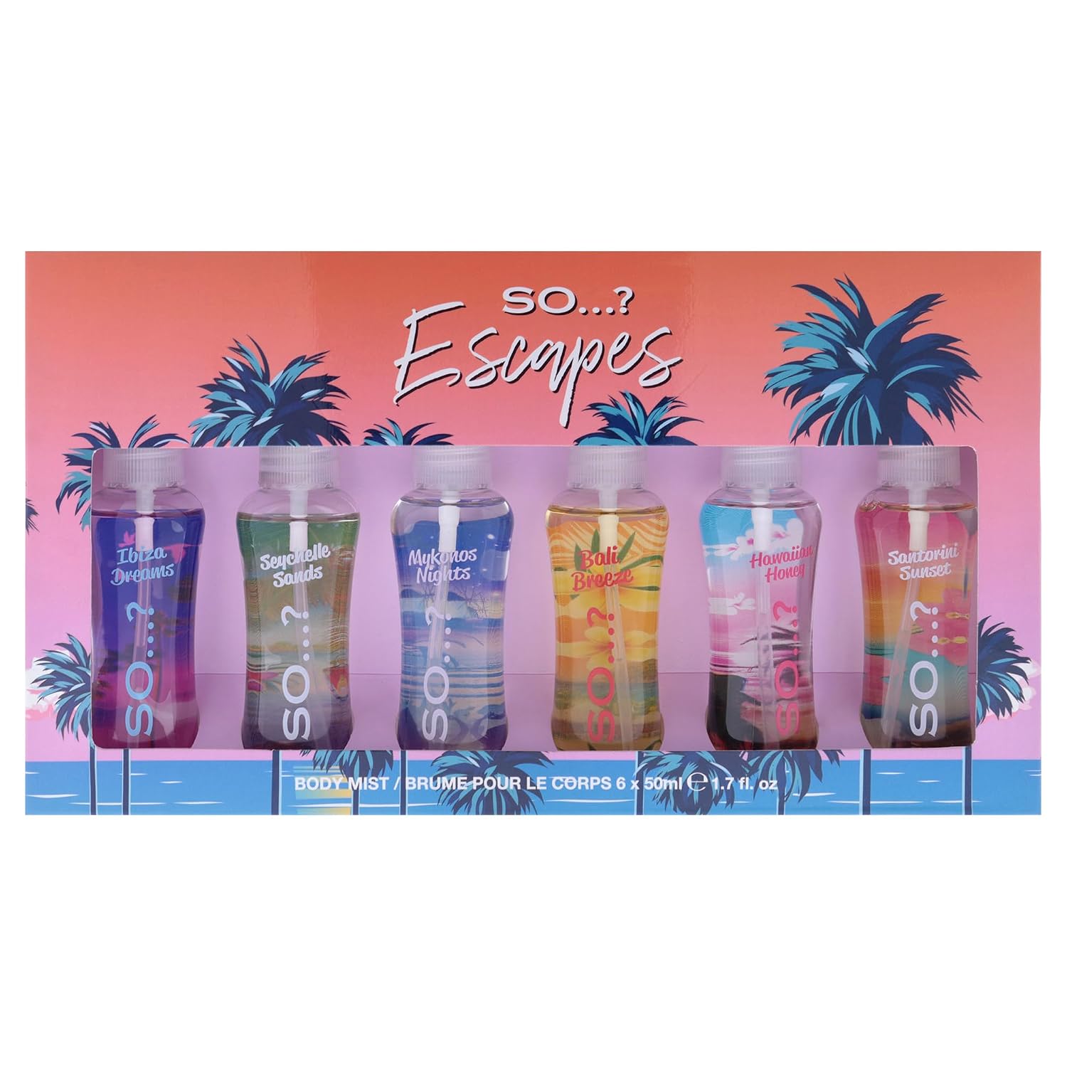 SET DE BODY MIST SO...? ESCAPES PARA MUJER 6 PIEZAS 50 ML - 5